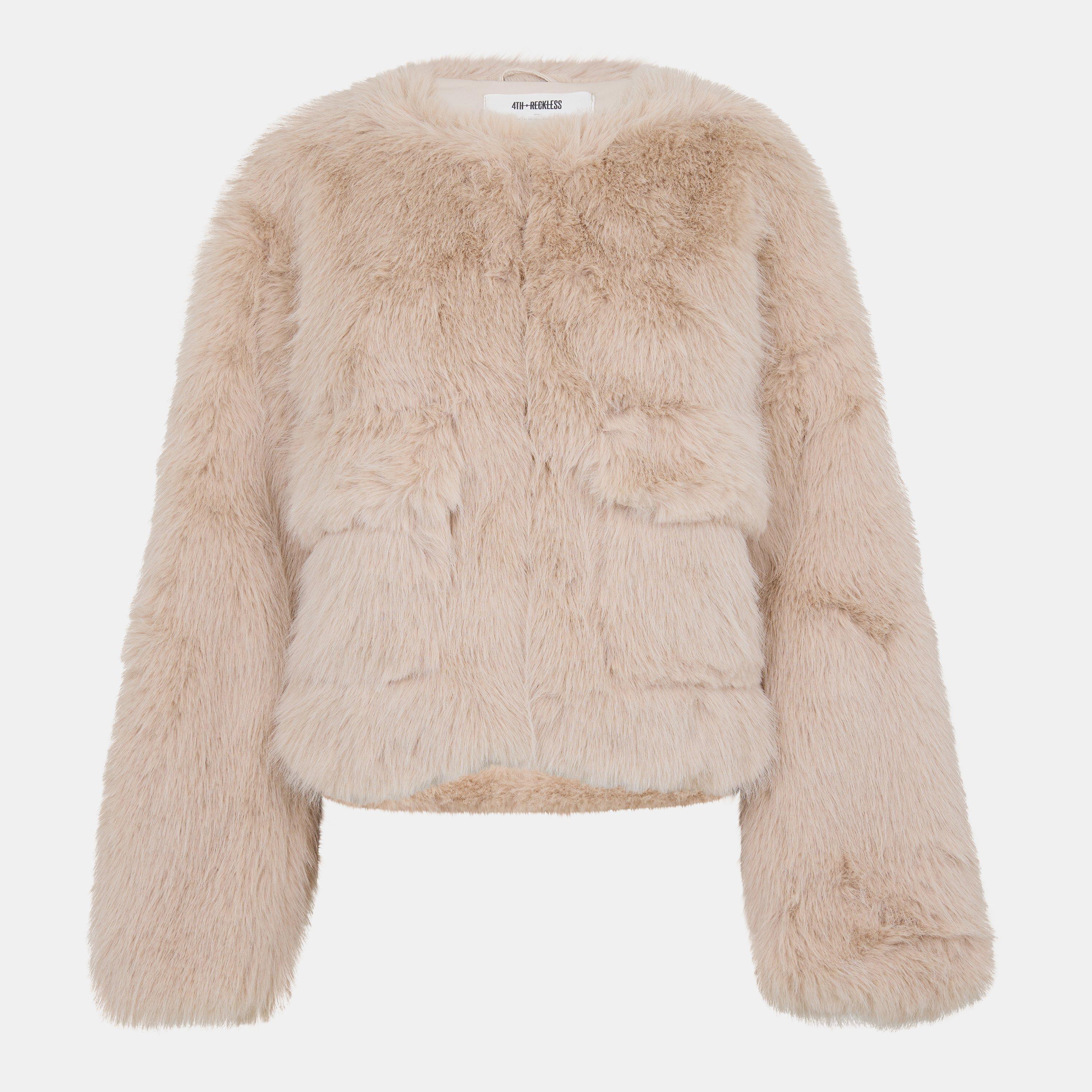 Beige - 4th and Reckless - Women's Reysha Teddy Coat - 1
