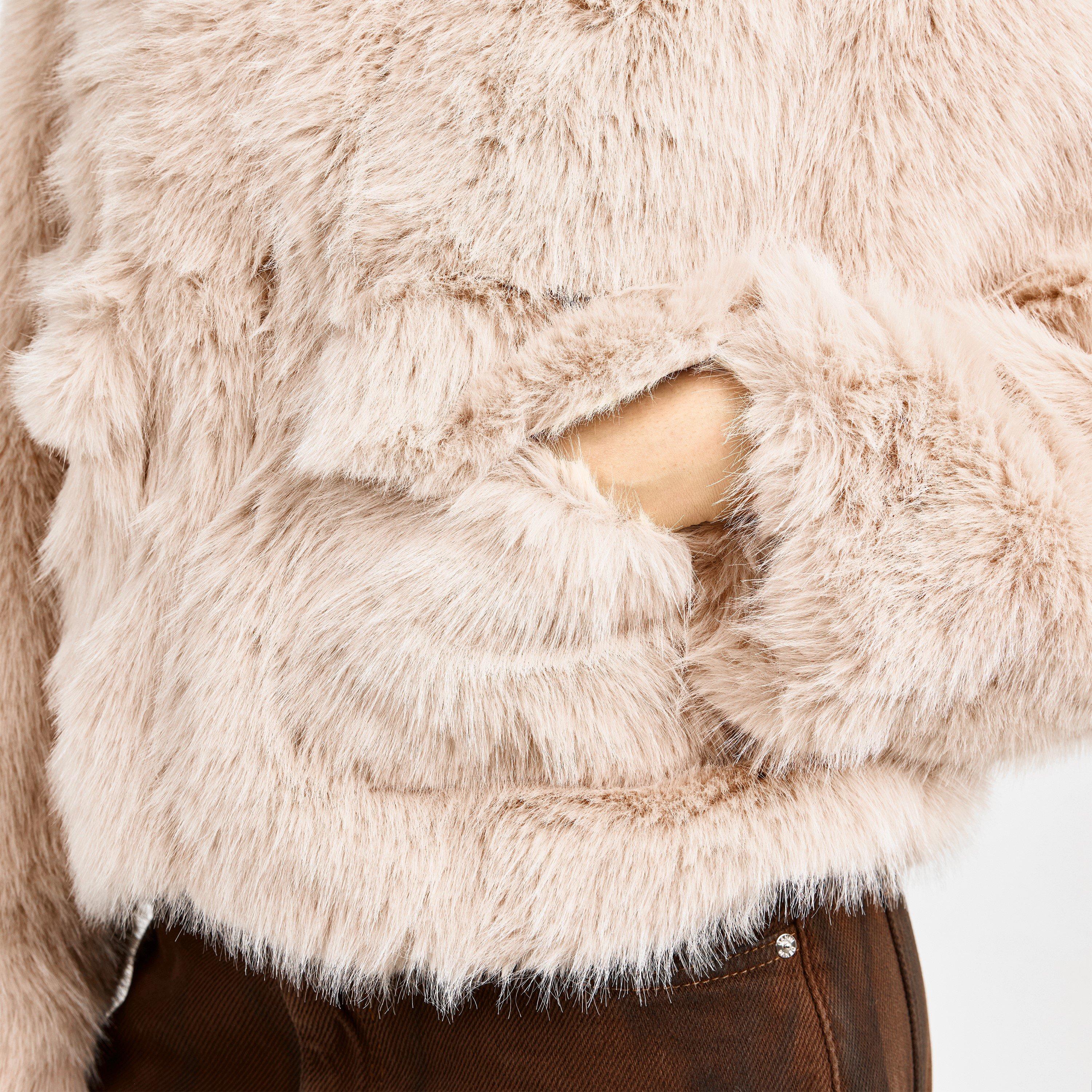 Beige - 4th and Reckless - Women's Reysha Teddy Coat - 5