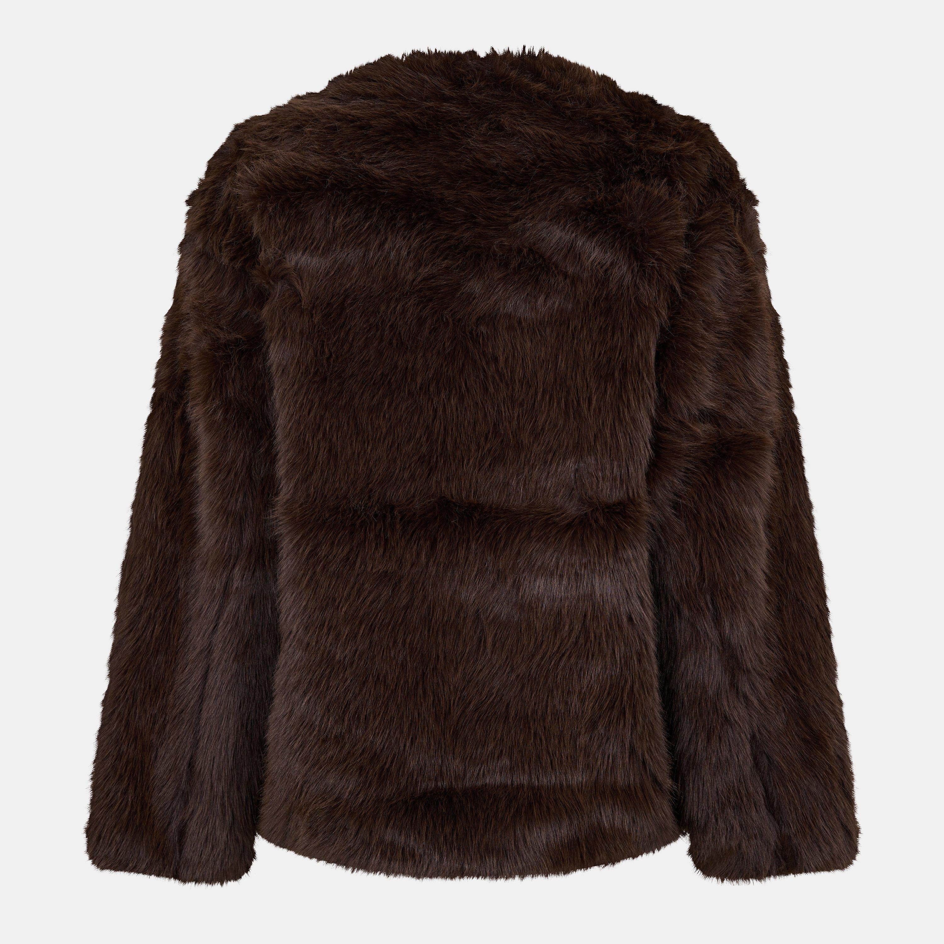 Brown - 4th and Reckless - Women's Jackie Teddy Coat - 2