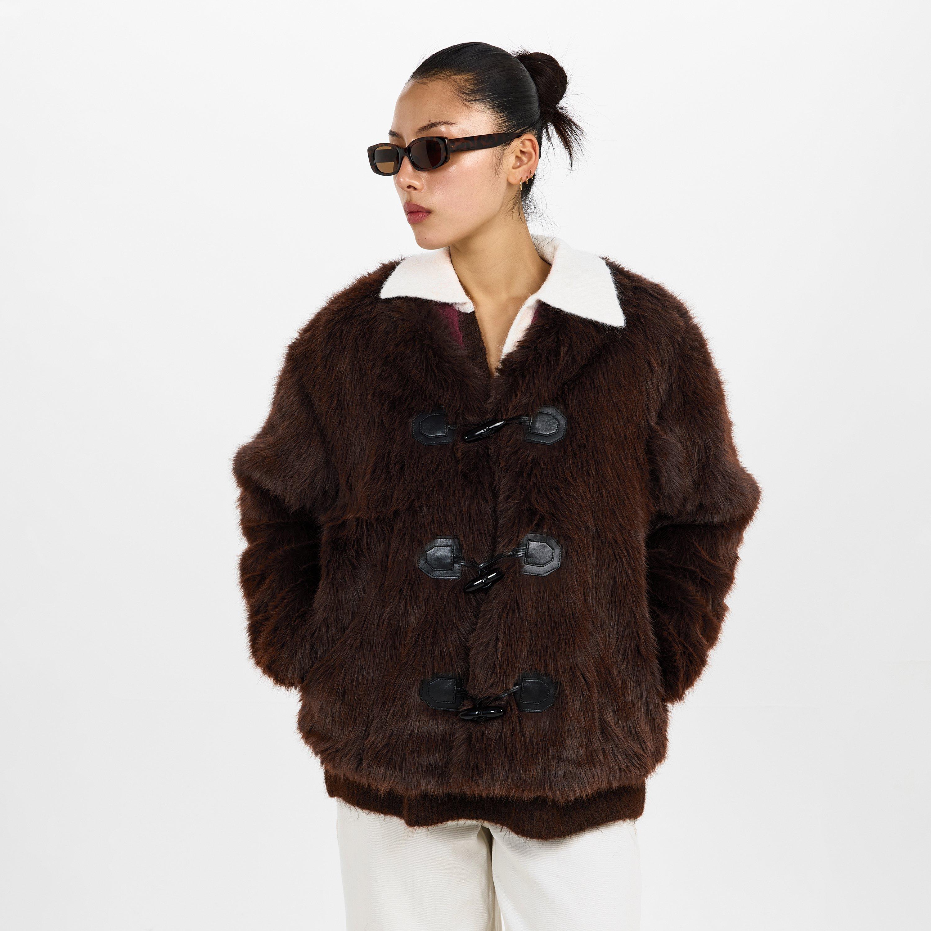 Brown - 4th and Reckless - Women's Jackie Teddy Coat - 3