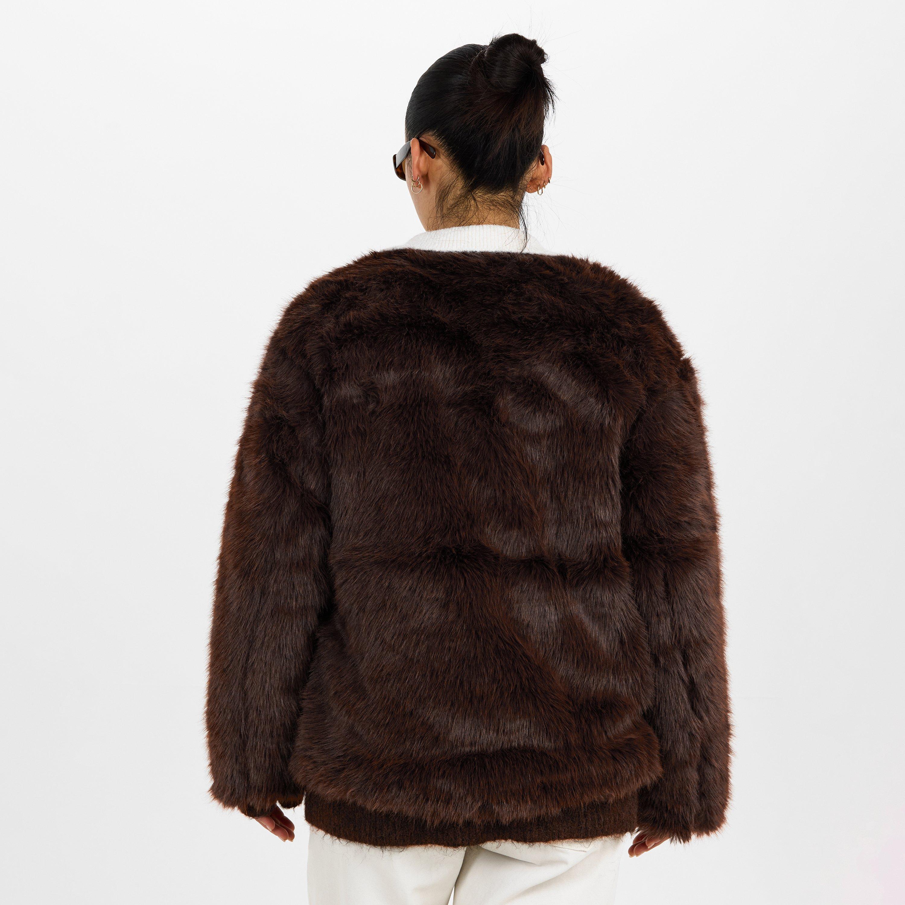 Brown - 4th and Reckless - Women's Jackie Teddy Coat - 4