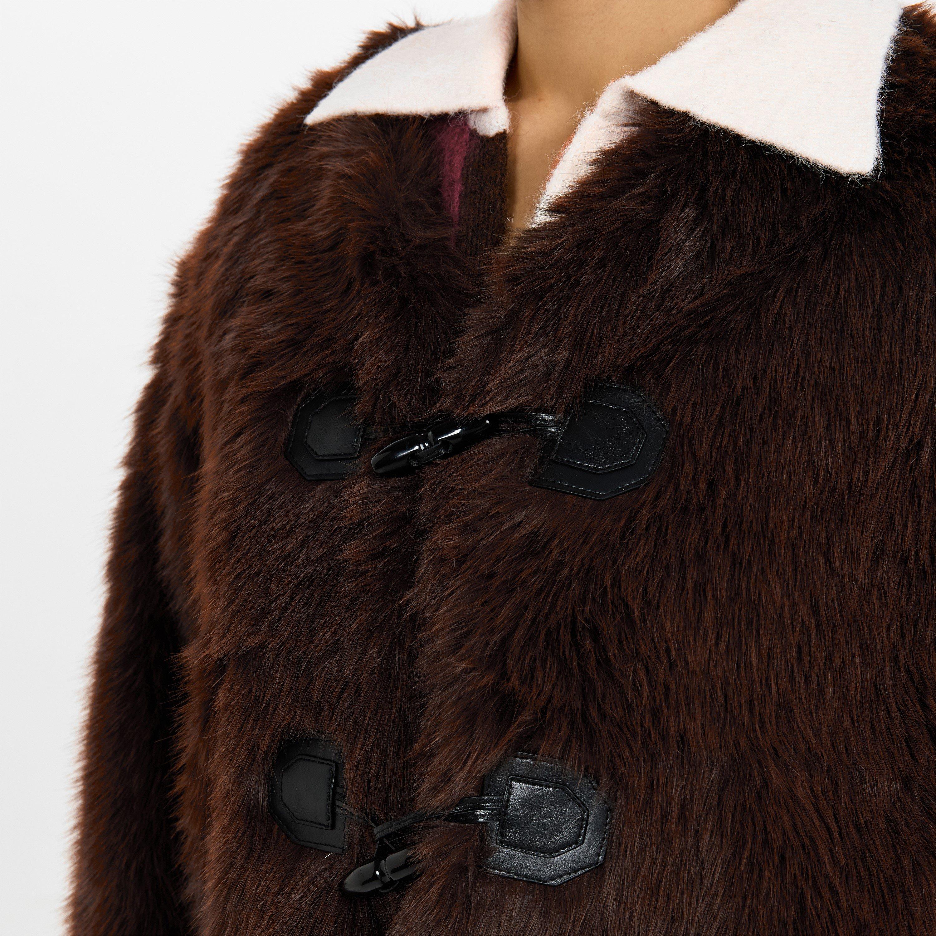 Brown - 4th and Reckless - Women's Jackie Teddy Coat - 5