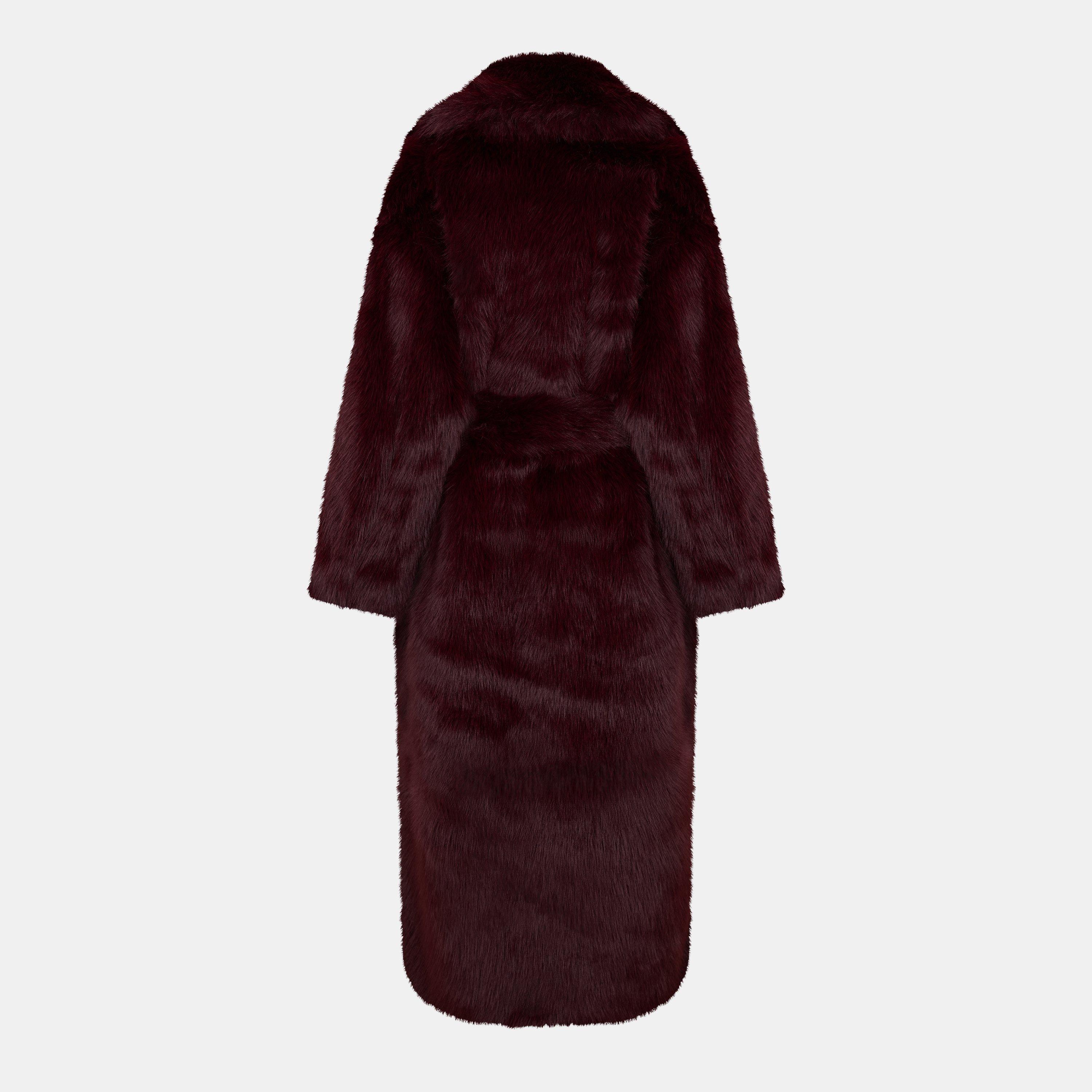 Burgandy - 4th and Reckless - Women's Schiffer Teddy Coat - 2