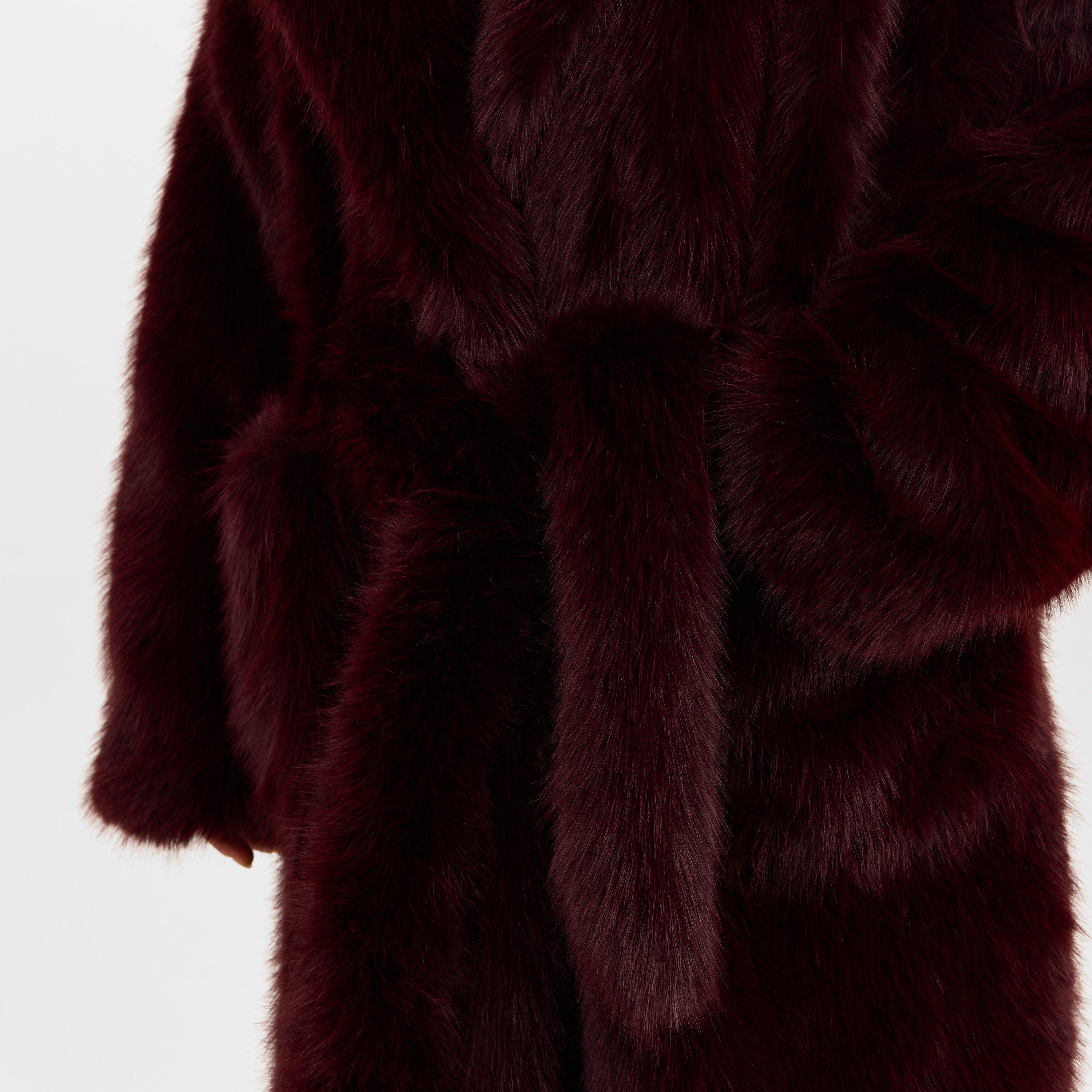 Burgandy - 4th and Reckless - Women's Schiffer Teddy Coat - 5
