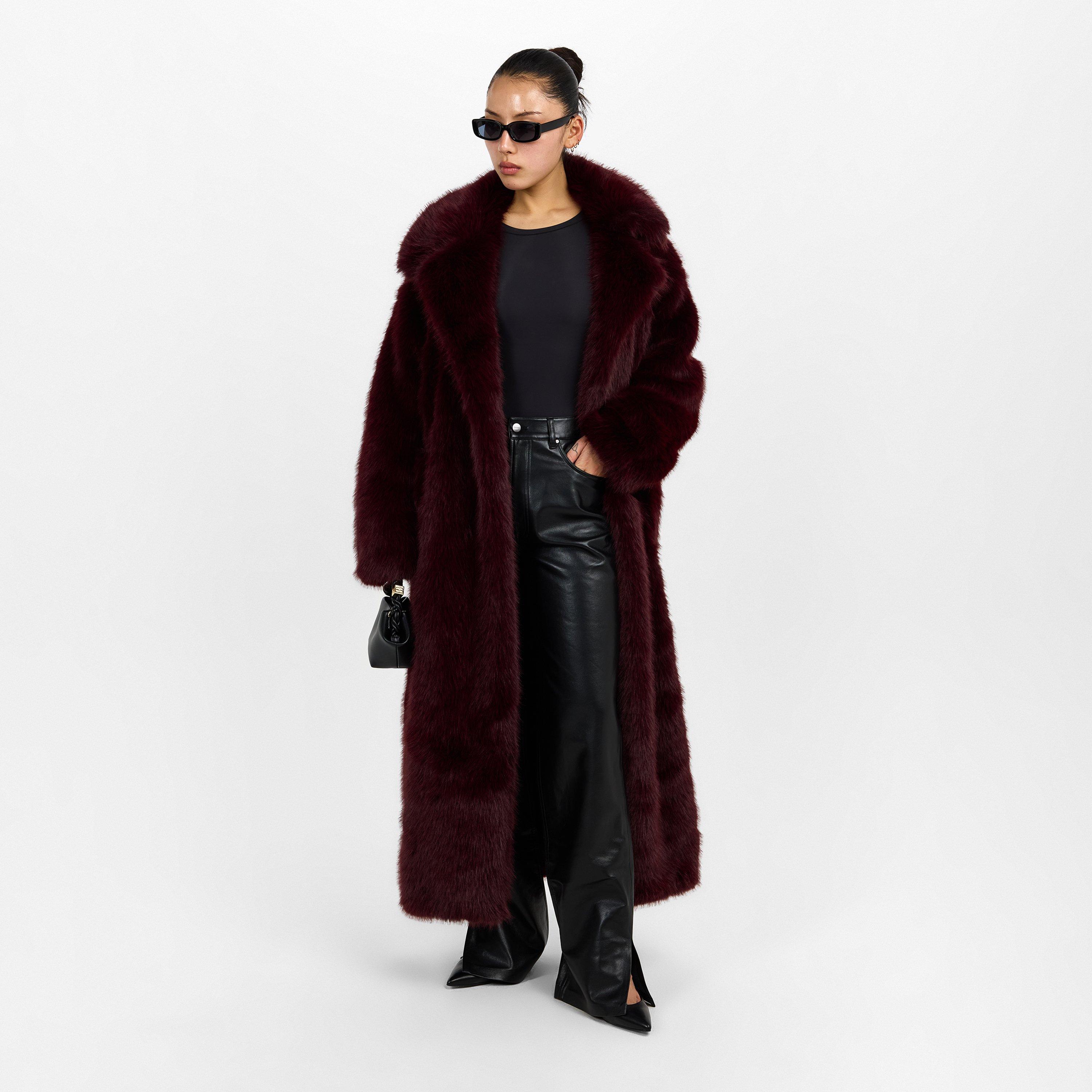 Burgandy - 4th and Reckless - Women's Schiffer Teddy Coat - 6