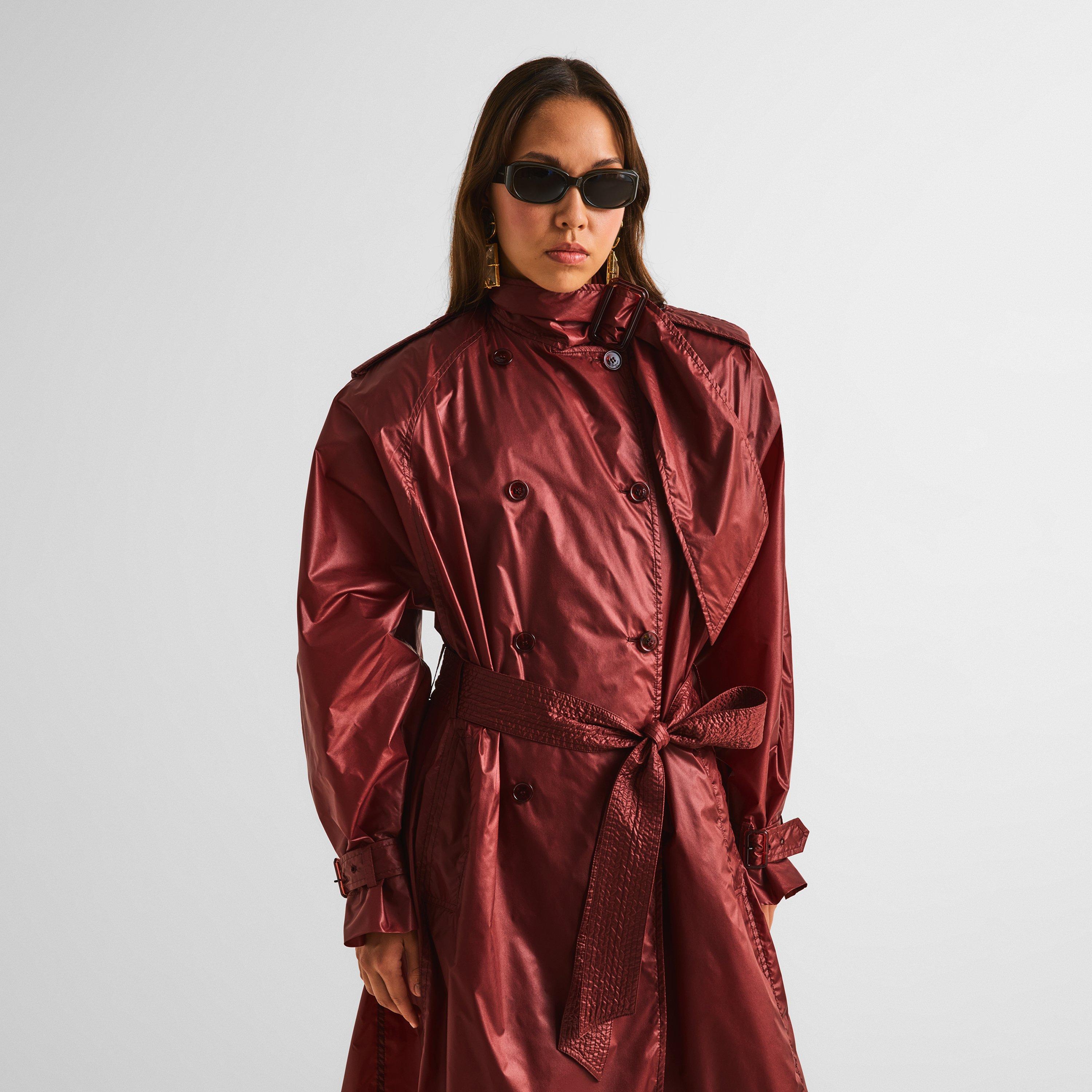Bordeaux - Saint Laurent - Women's Trench Coat - 2