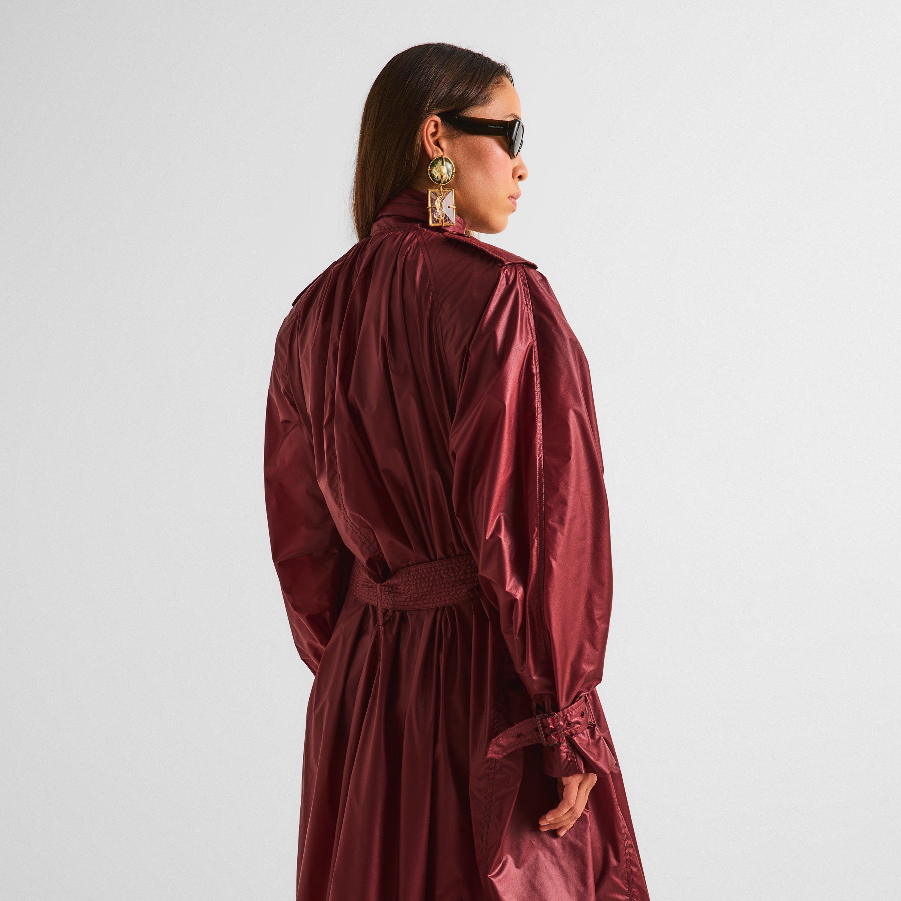 Bordeaux - Saint Laurent - Women's Trench Coat - 3