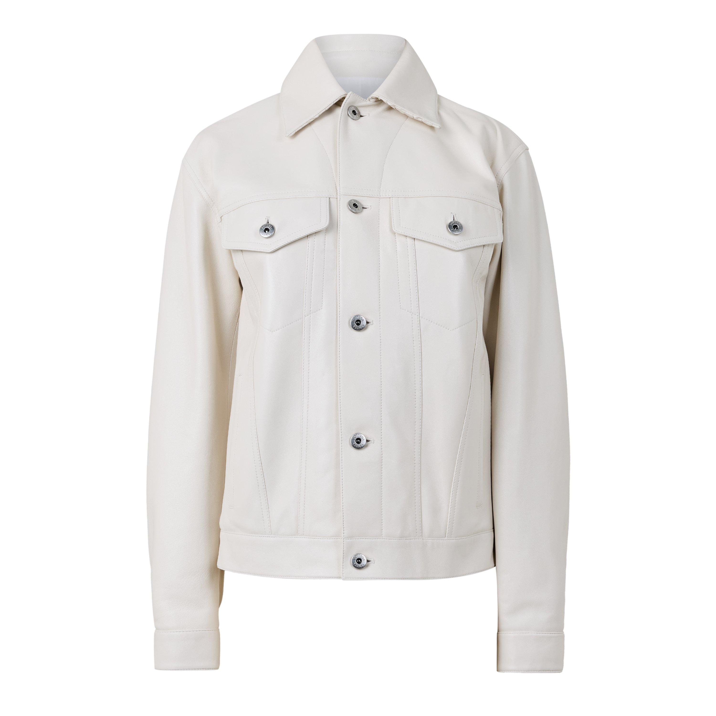 Parchment - Bottega Veneta - Women's Leather Jacket - 1