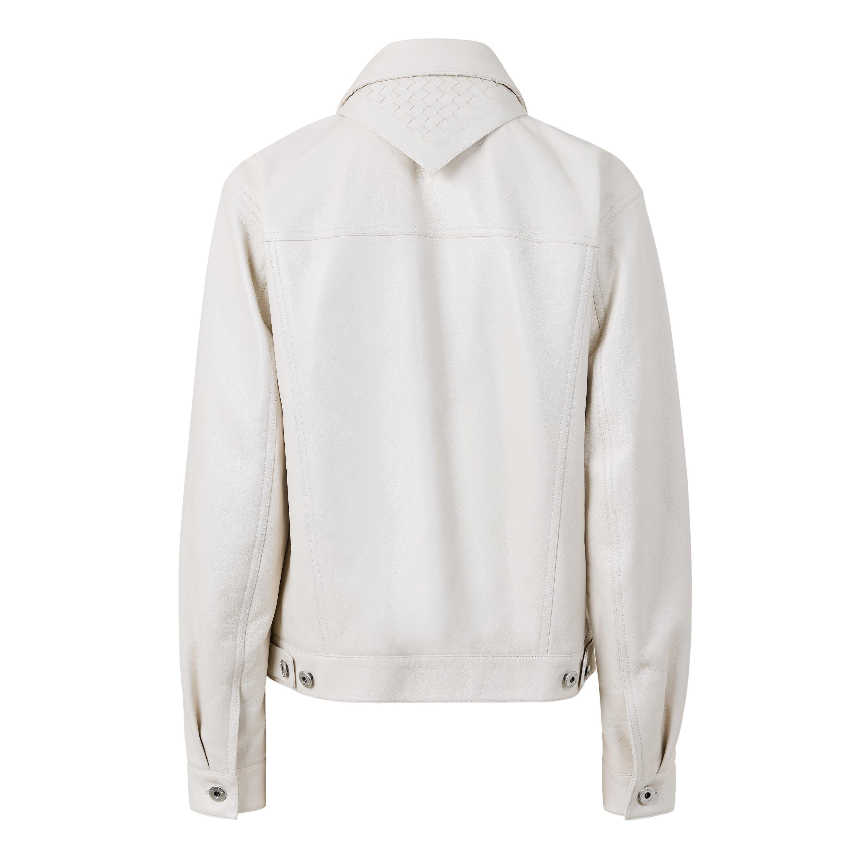 Parchment - Bottega Veneta - Women's Leather Jacket - 2