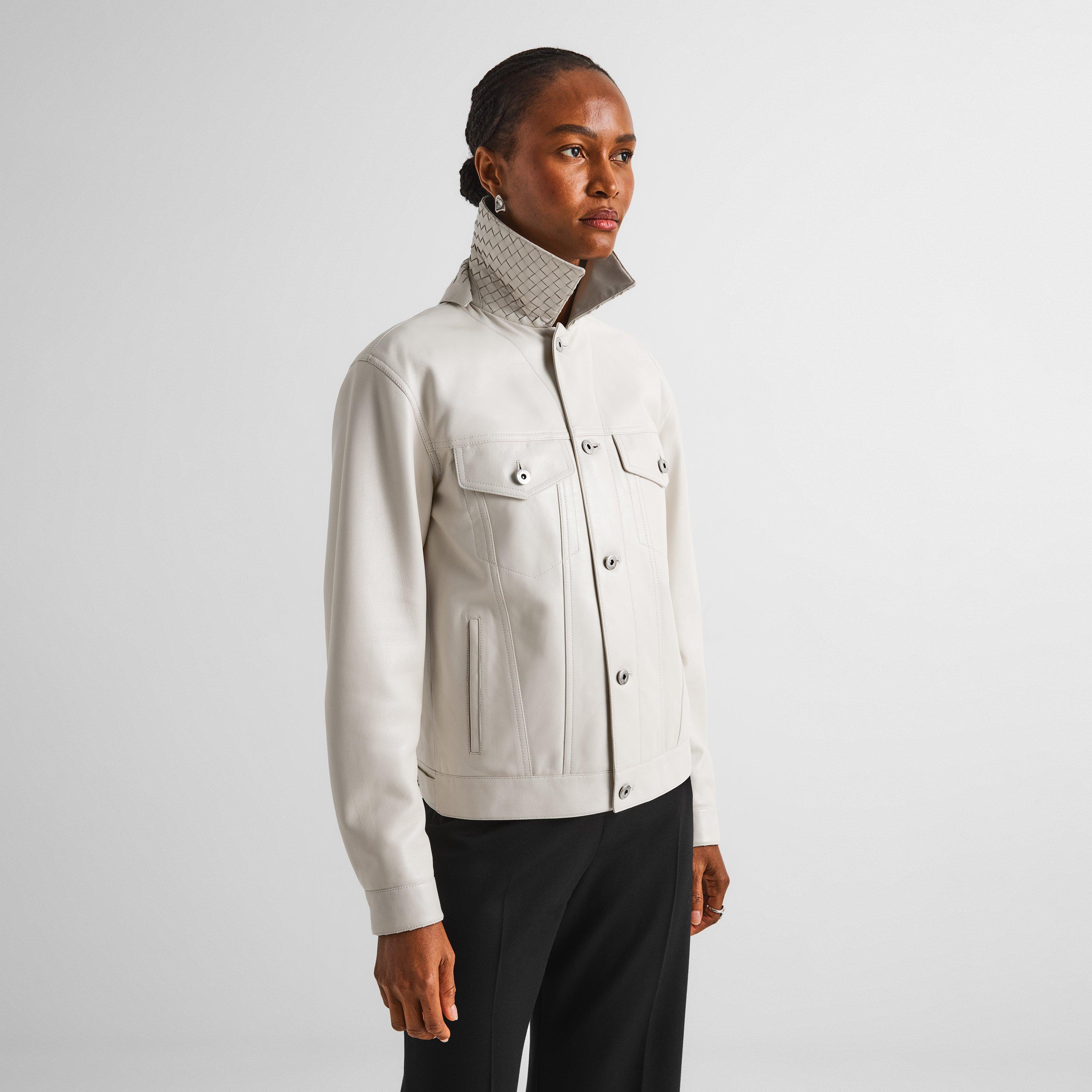 Parchment - Bottega Veneta - Women's Leather Jacket - 3