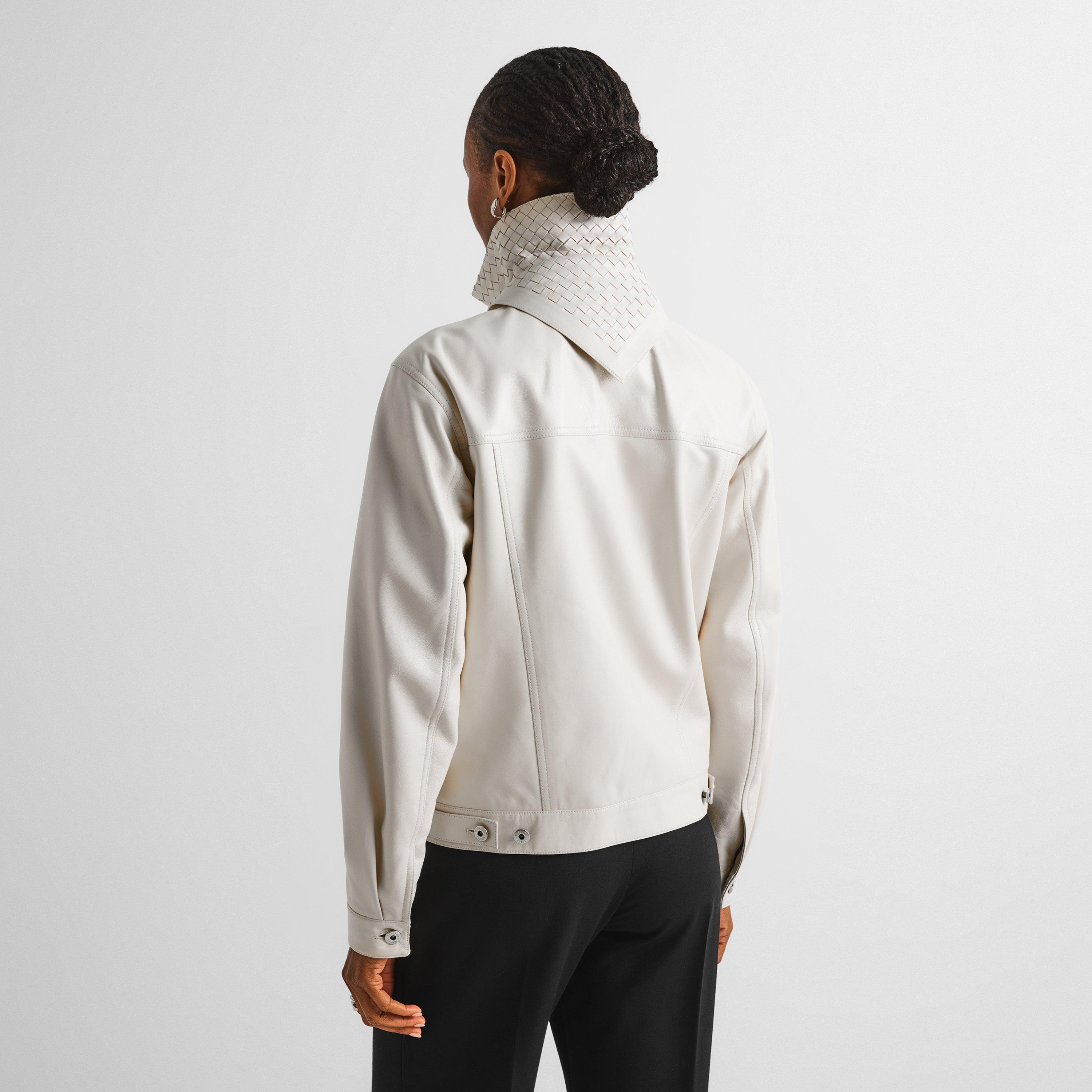 Parchment - Bottega Veneta - Women's Leather Jacket - 4