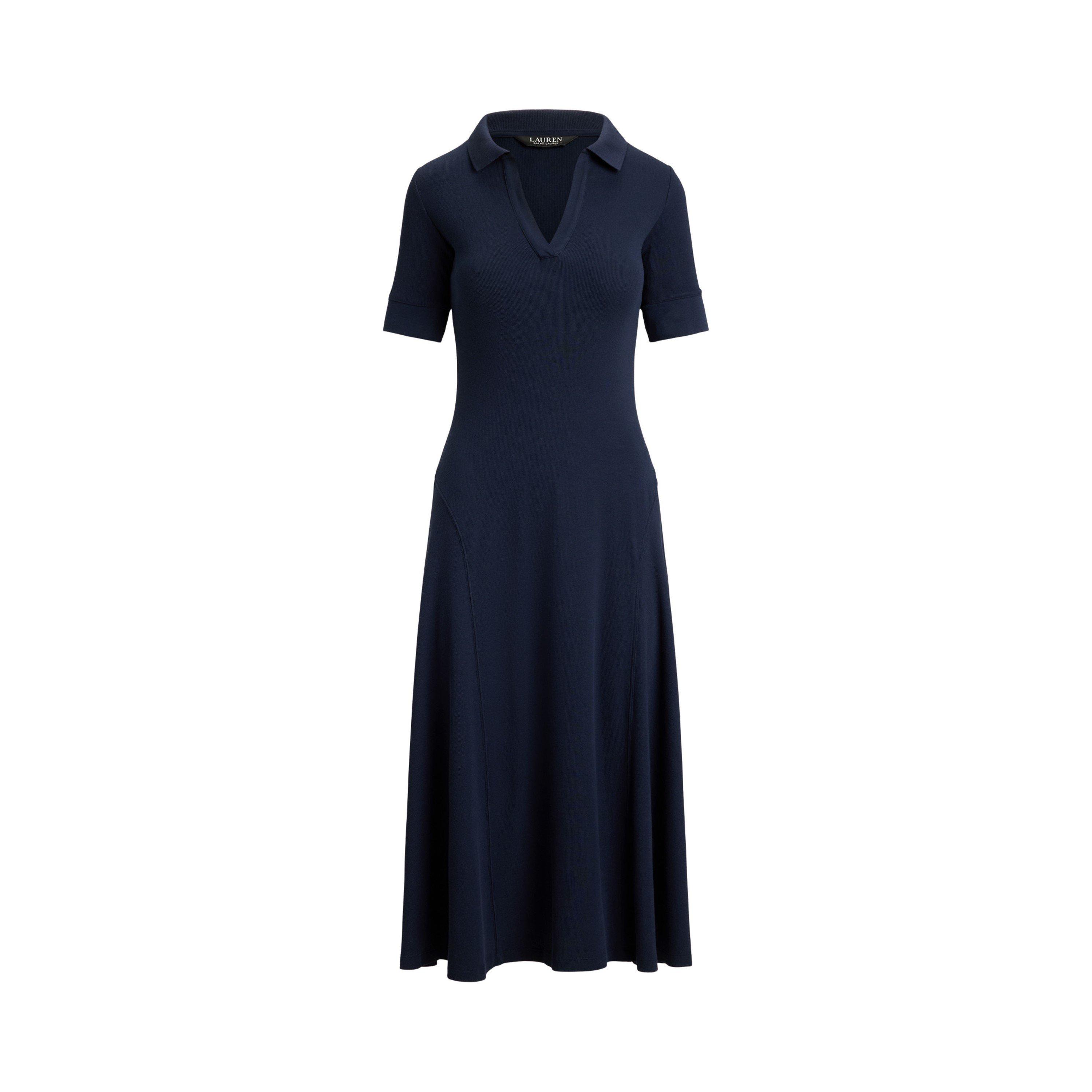 Lauren by Ralph Lauren Women's Knitted Jumper Dress - Lauren Navy - Size 10 (S)