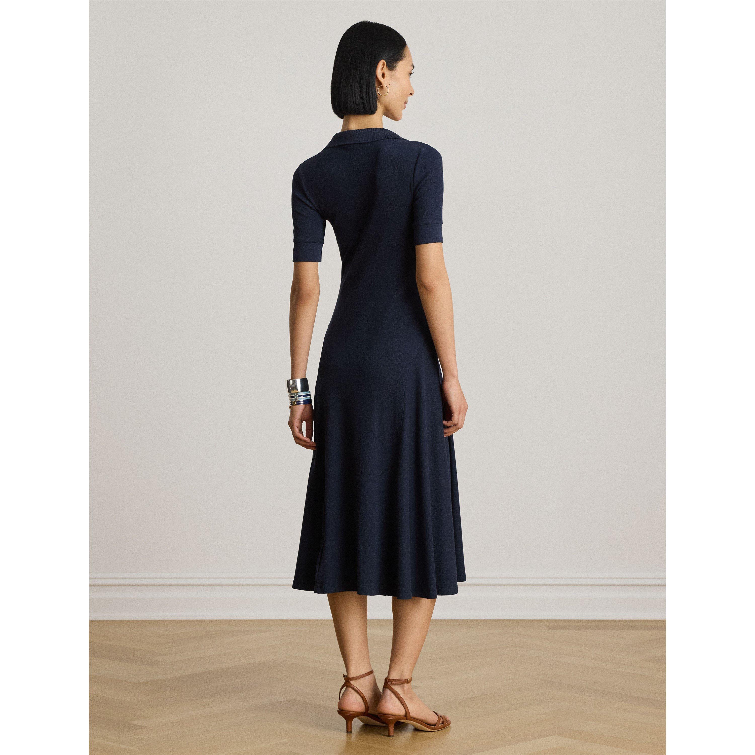 Lauren Navy - Lauren by Ralph Lauren - Women's Knitted Jumper Dress - 3