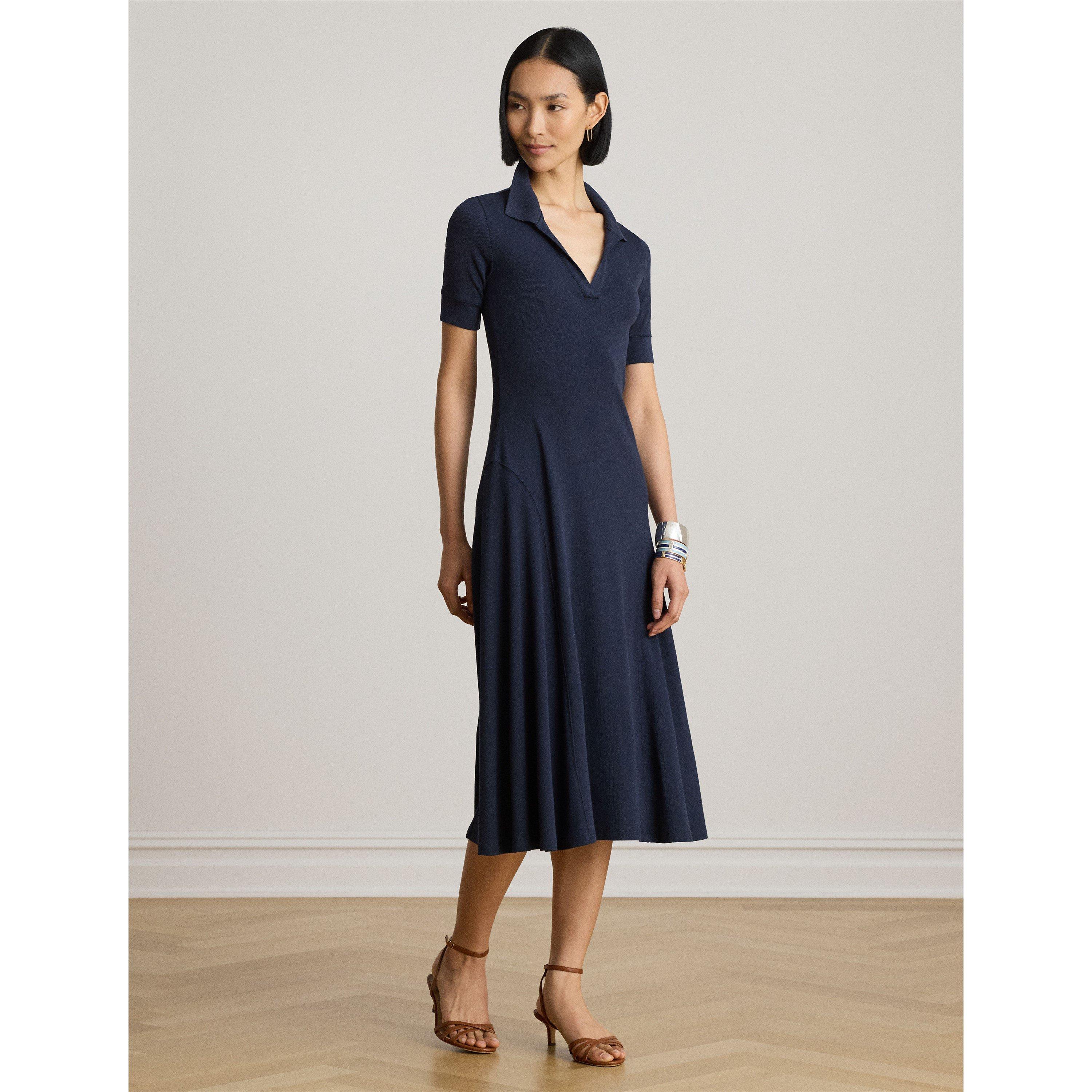 Lauren Navy - Lauren by Ralph Lauren - Women's Knitted Jumper Dress - 5