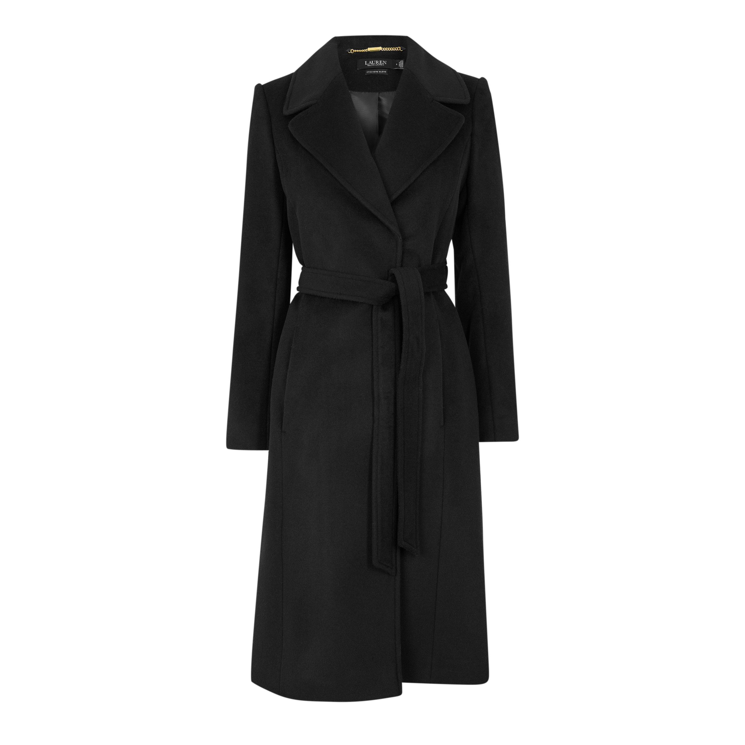 【新品未使用】LAUREN RALPH LAUREN ブラック ロングコート Lauren by Ralph Lauren | Women's Wool Wrap Overcoat | Flannels