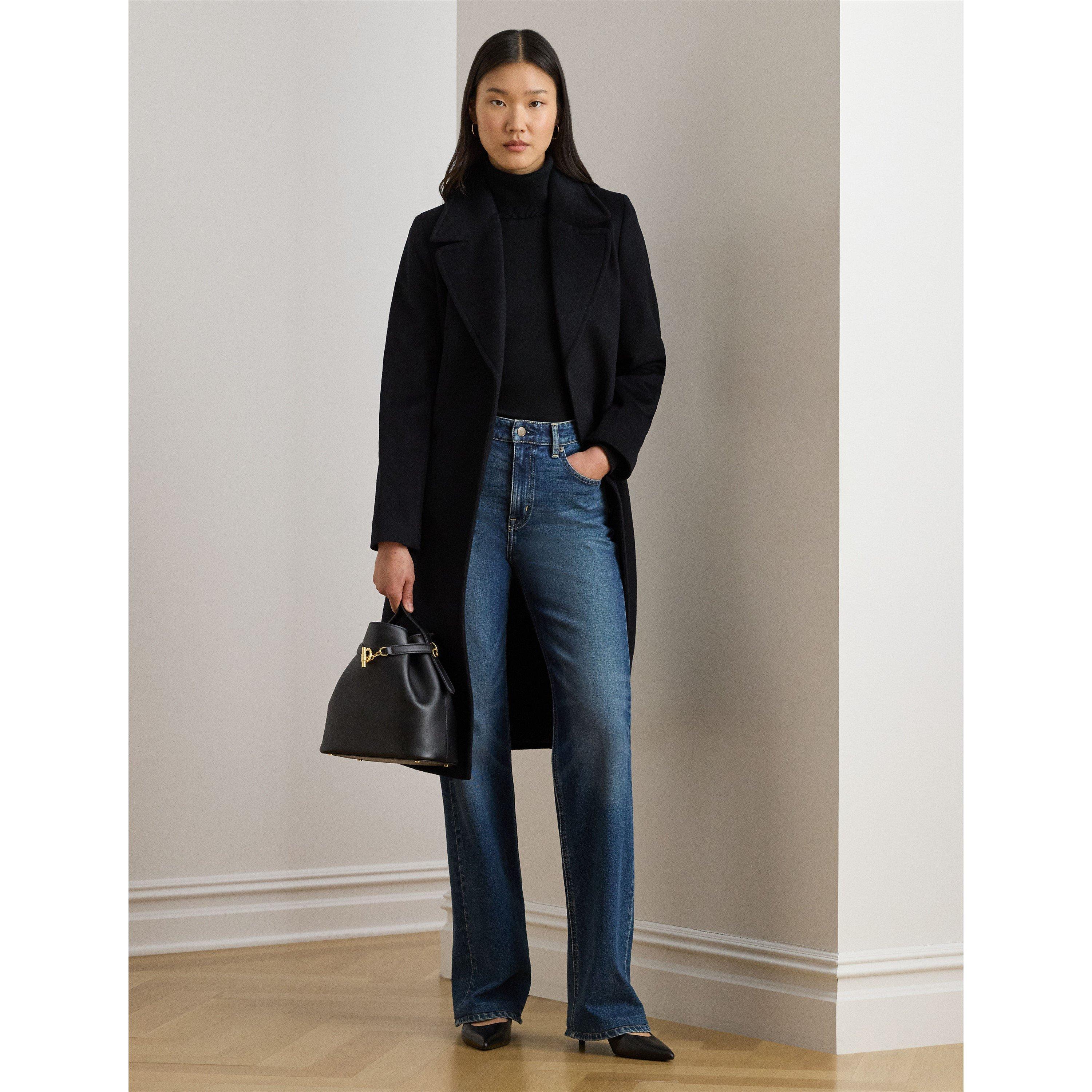 BLACK - Lauren by Ralph Lauren - LRL Wool Wrap Ld64 - 4