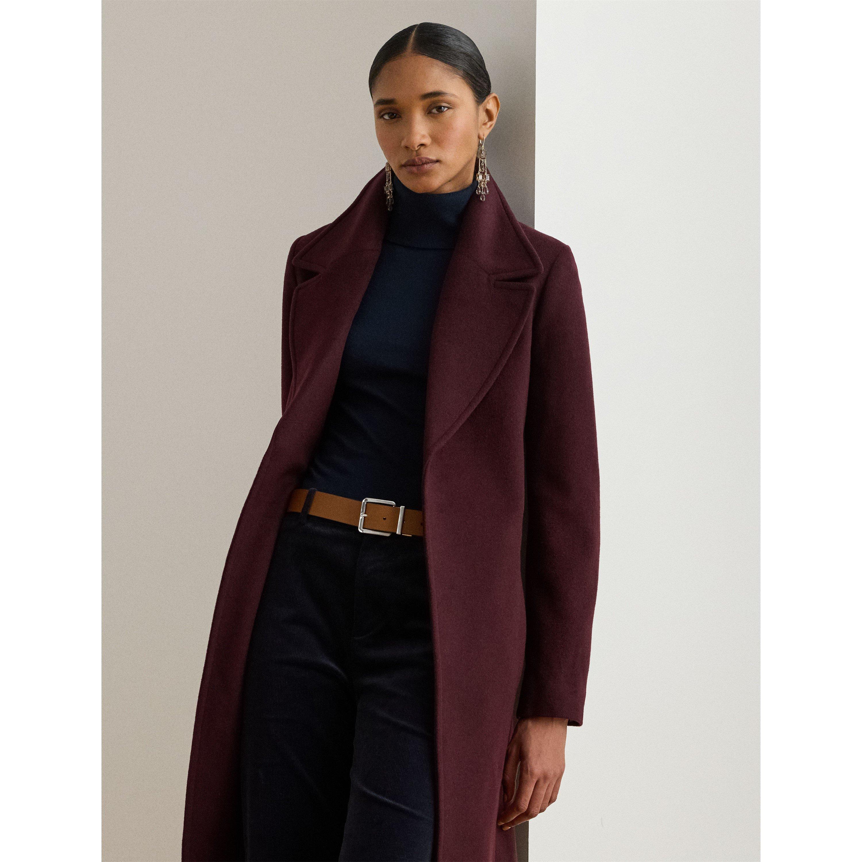 PINOT NOIR - Lauren by Ralph Lauren - LRL Wool Wrap Ld64 - 2