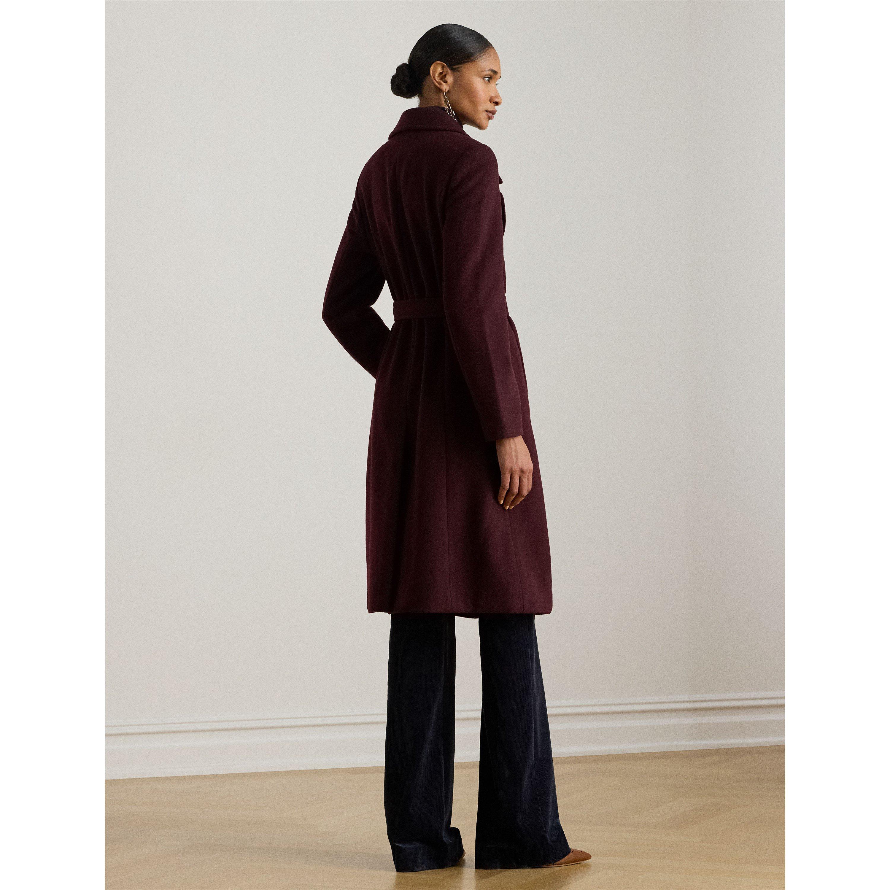 PINOT NOIR - Lauren by Ralph Lauren - LRL Wool Wrap Ld64 - 3