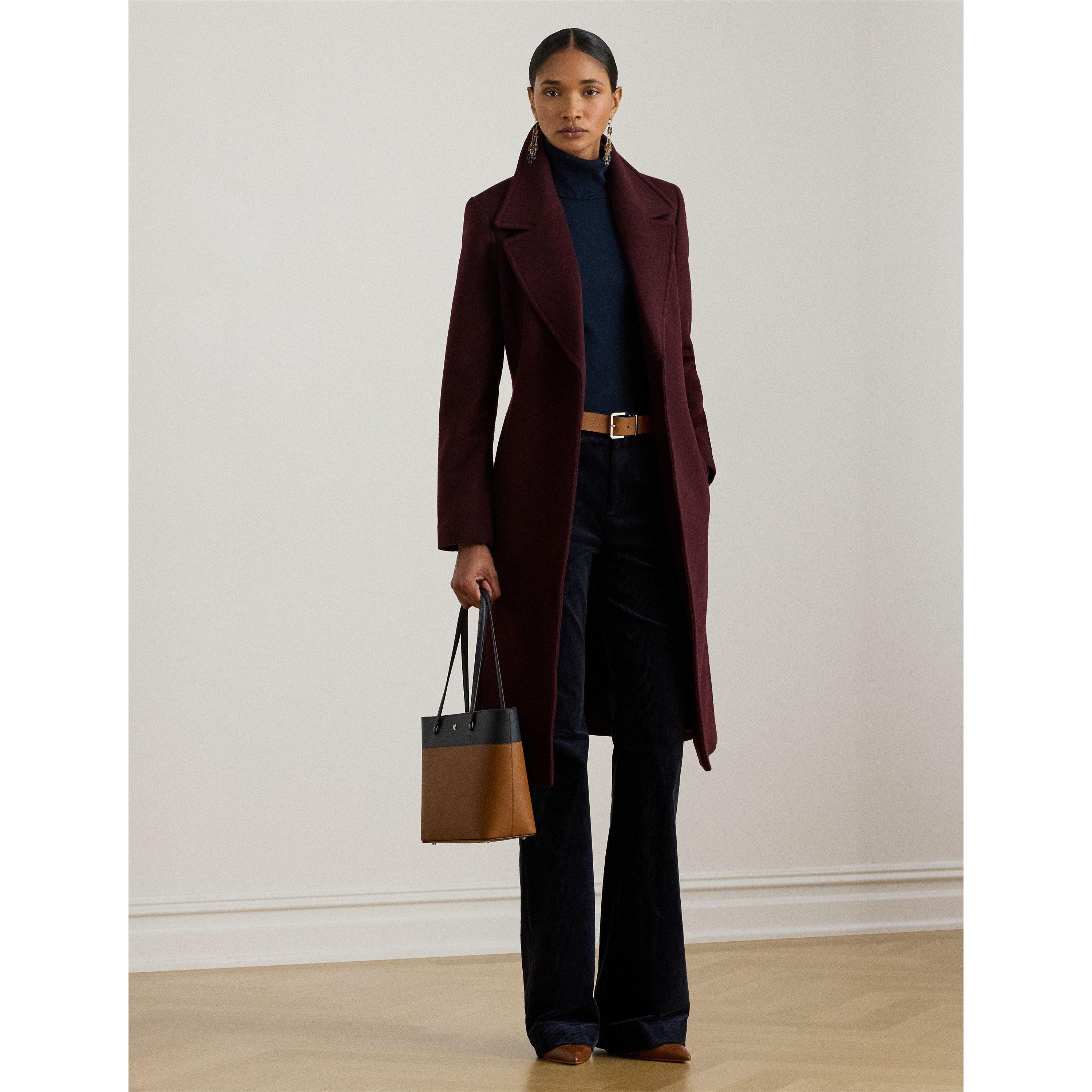 PINOT NOIR - Lauren by Ralph Lauren - LRL Wool Wrap Ld64 - 5