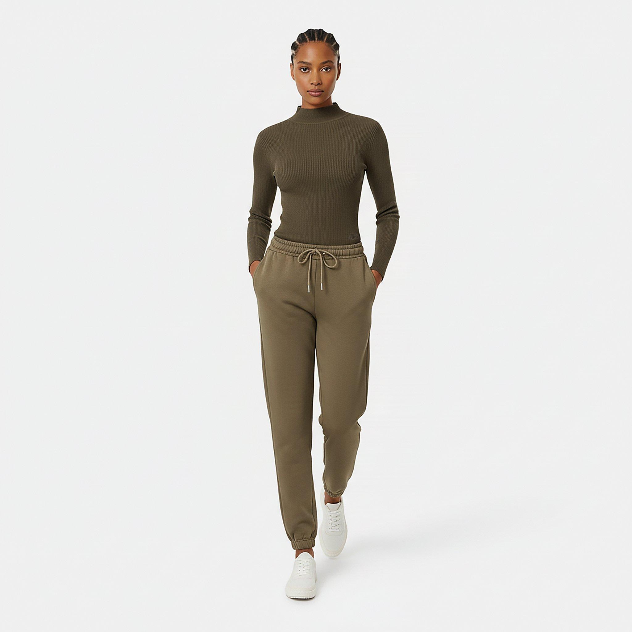 Khaki - Jack Wills - Women's Rib Turtleneck Jumper - 5