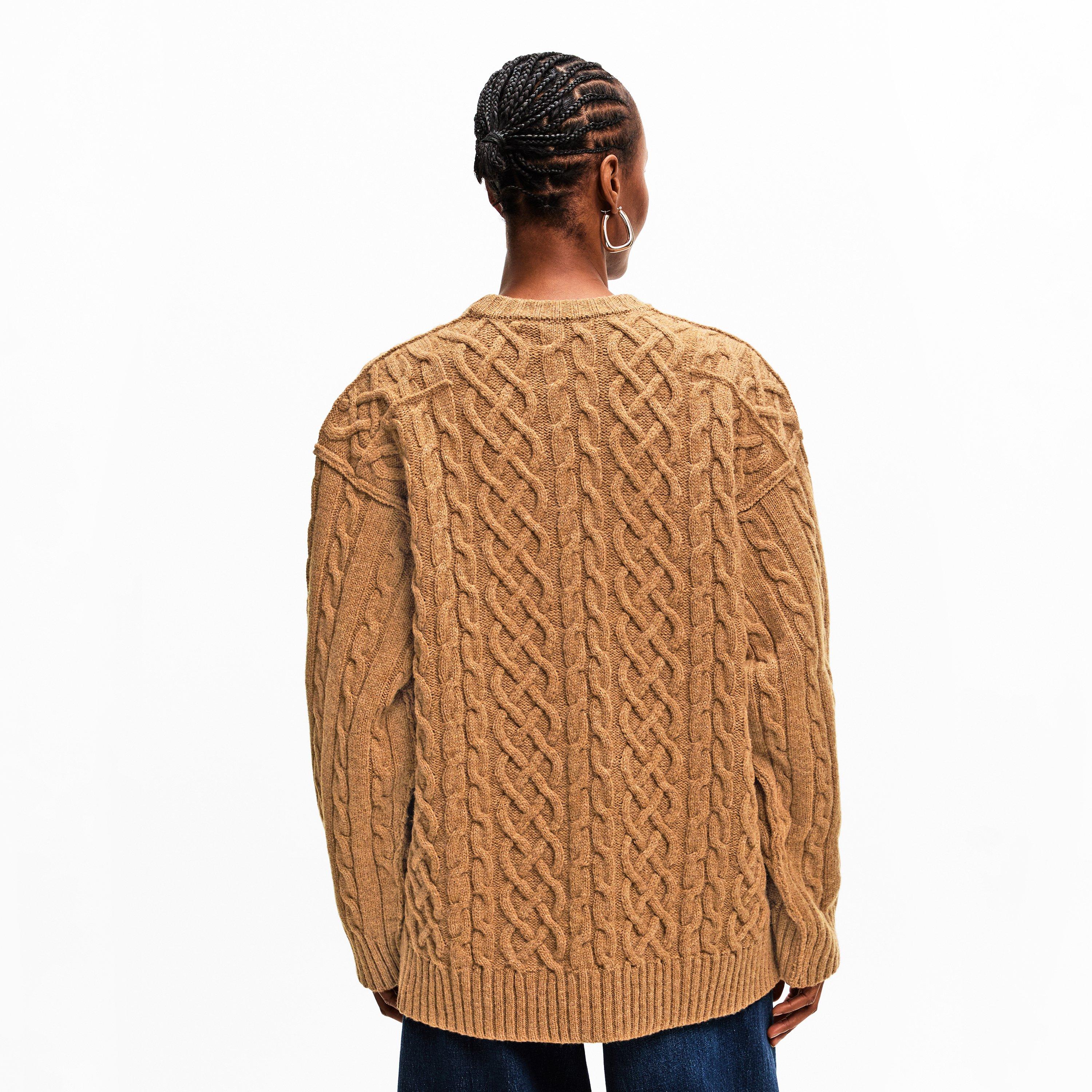 Brown - Moschino - Women's Crew Sweatshirt - 4