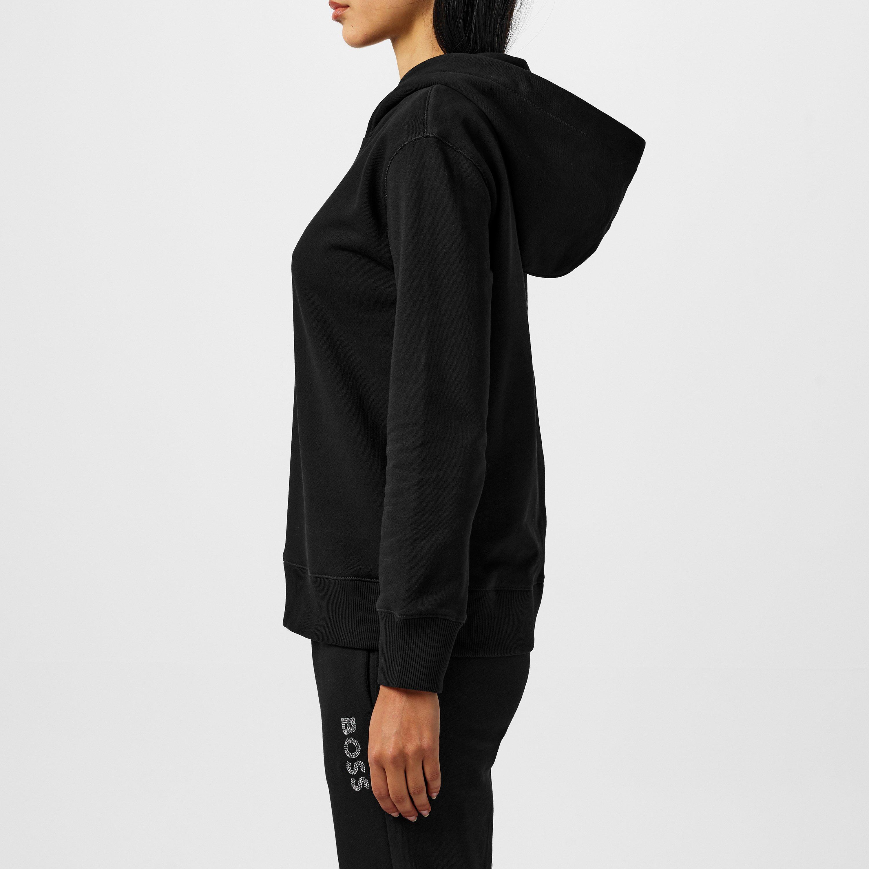 Black 001 - Boss - Women's Edelight Hoodie, Clean Lines, Minimalist Design - 5