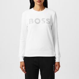 Boss Women's Crew Sweatshirt, Sparkling Diamante