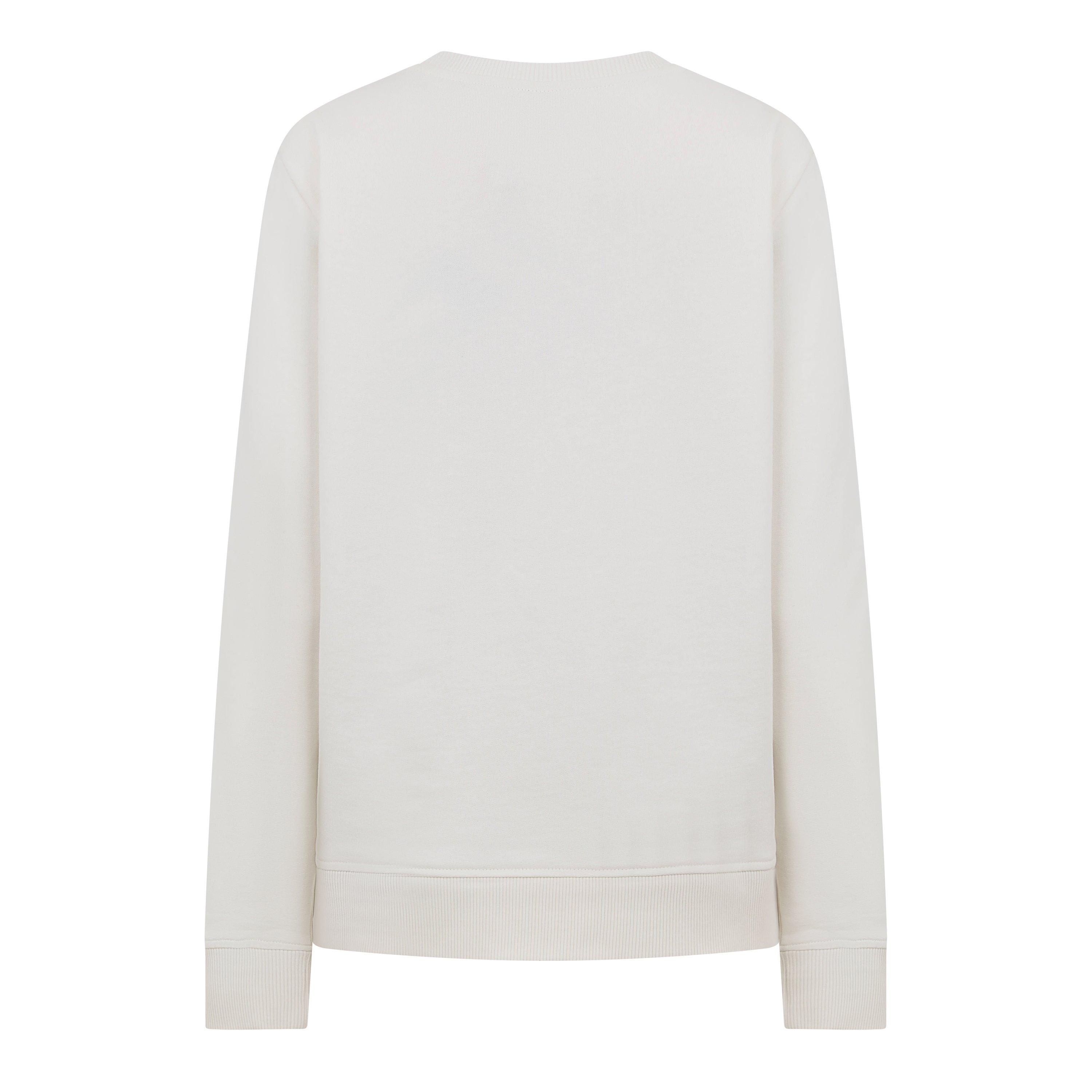 White 100 - Boss - Women's Crew Sweatshirt, Sparkling Diamante - 2