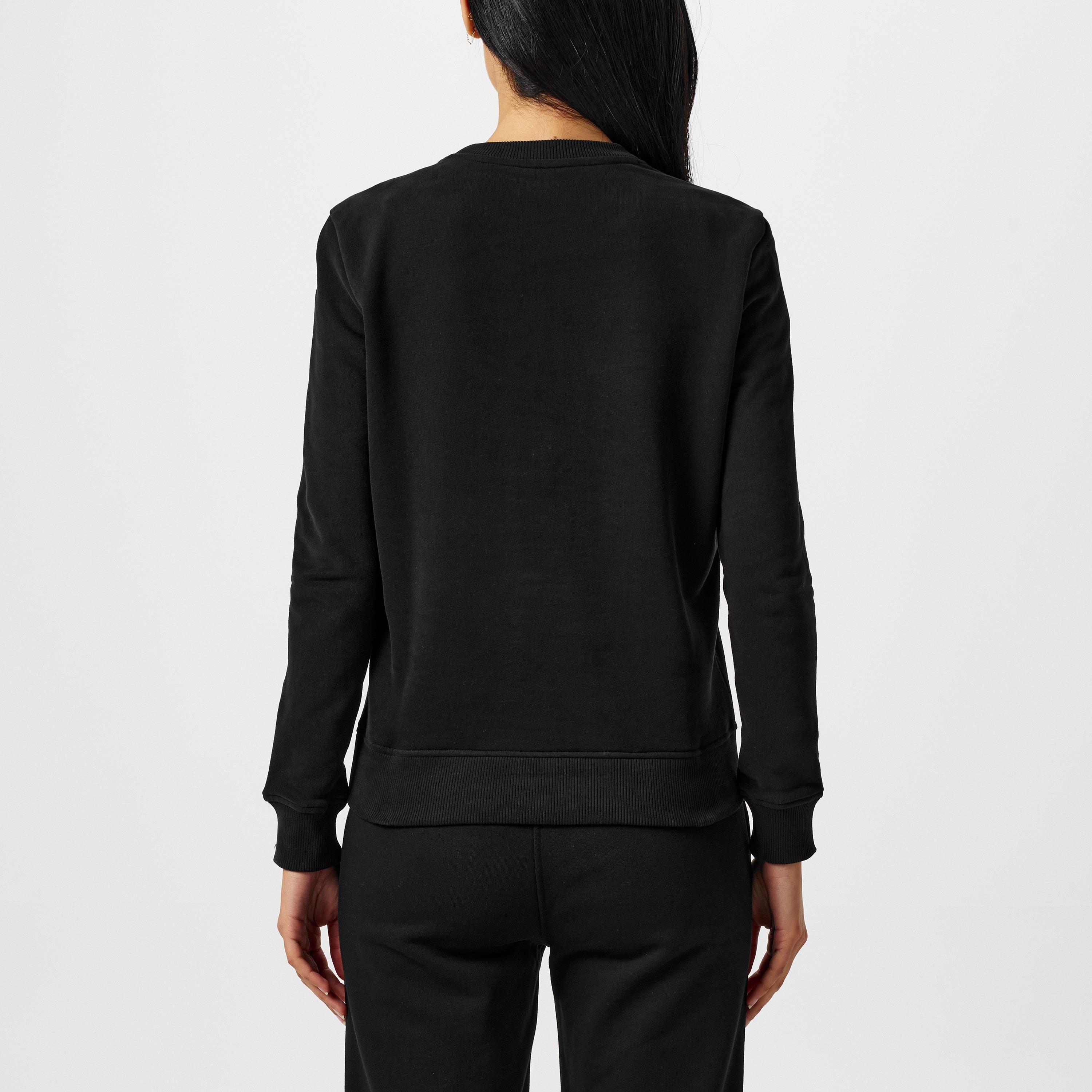 Black 001 - Boss - Women's Crew Sweatshirt, Sparkling Diamante - 3