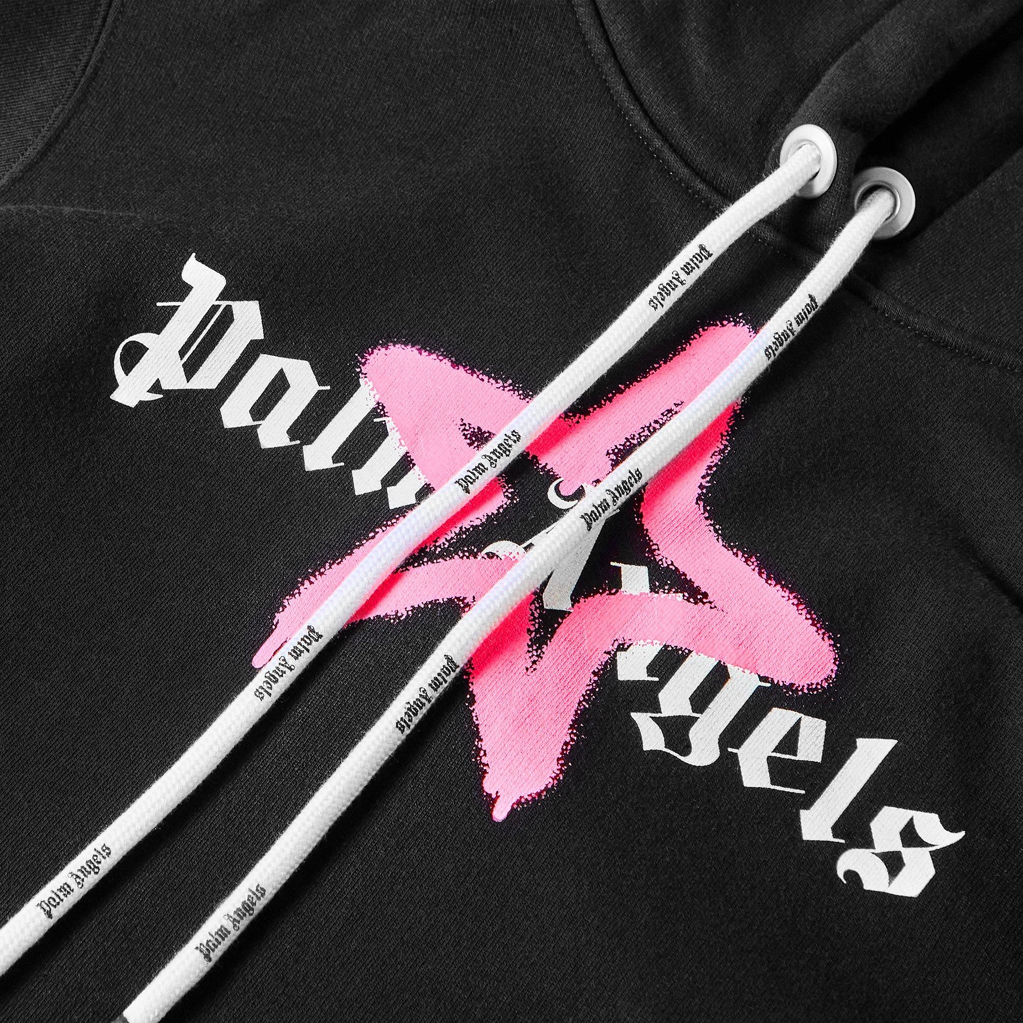 Black Pink - Palm Angels - Women's Star Pull Over Hoodie - 3