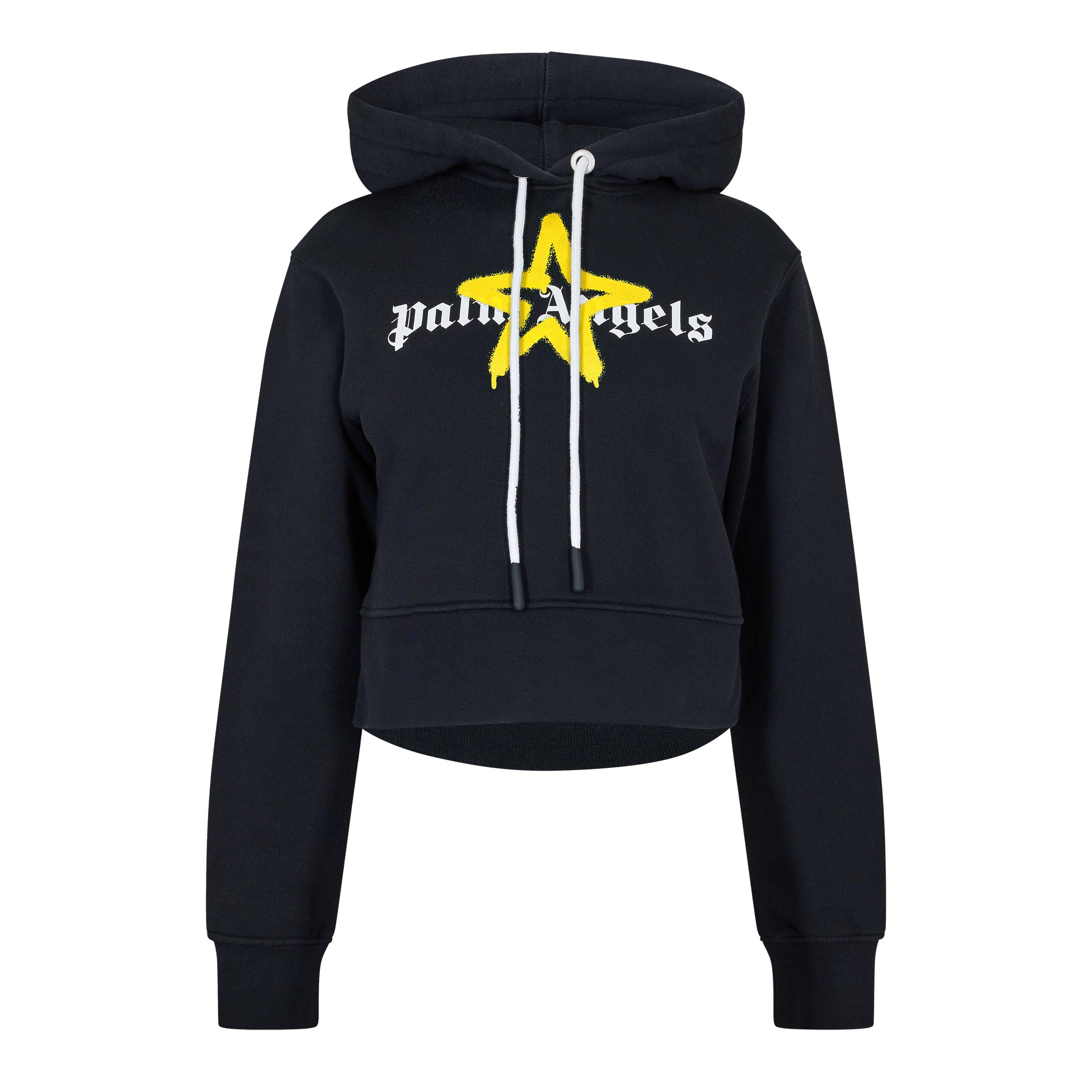Black Yellow - Palm Angels - Palm Star Hoody Ld99 - 1