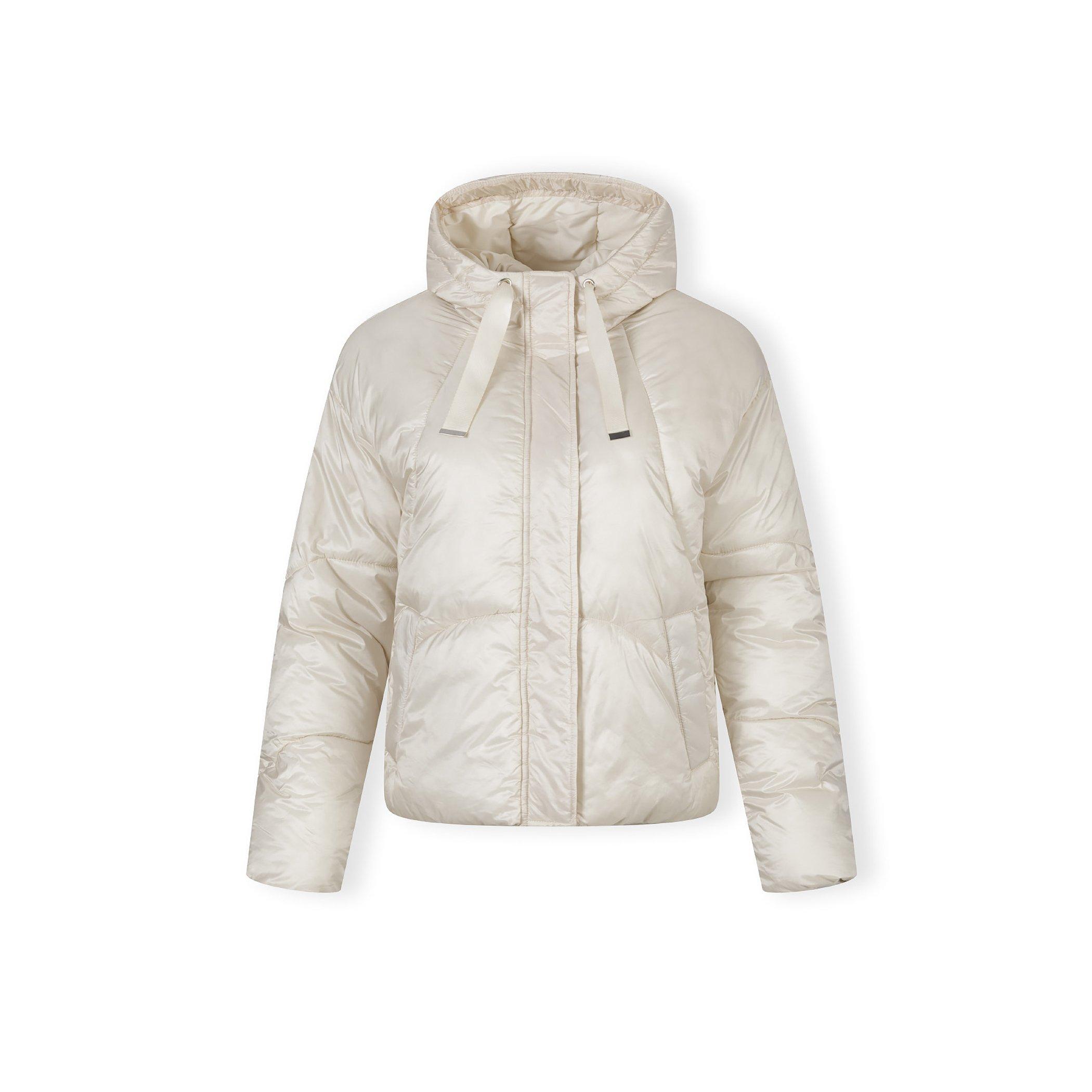 Stone - Minoti - Women short padded jacket with hood curved stitching grey - 8