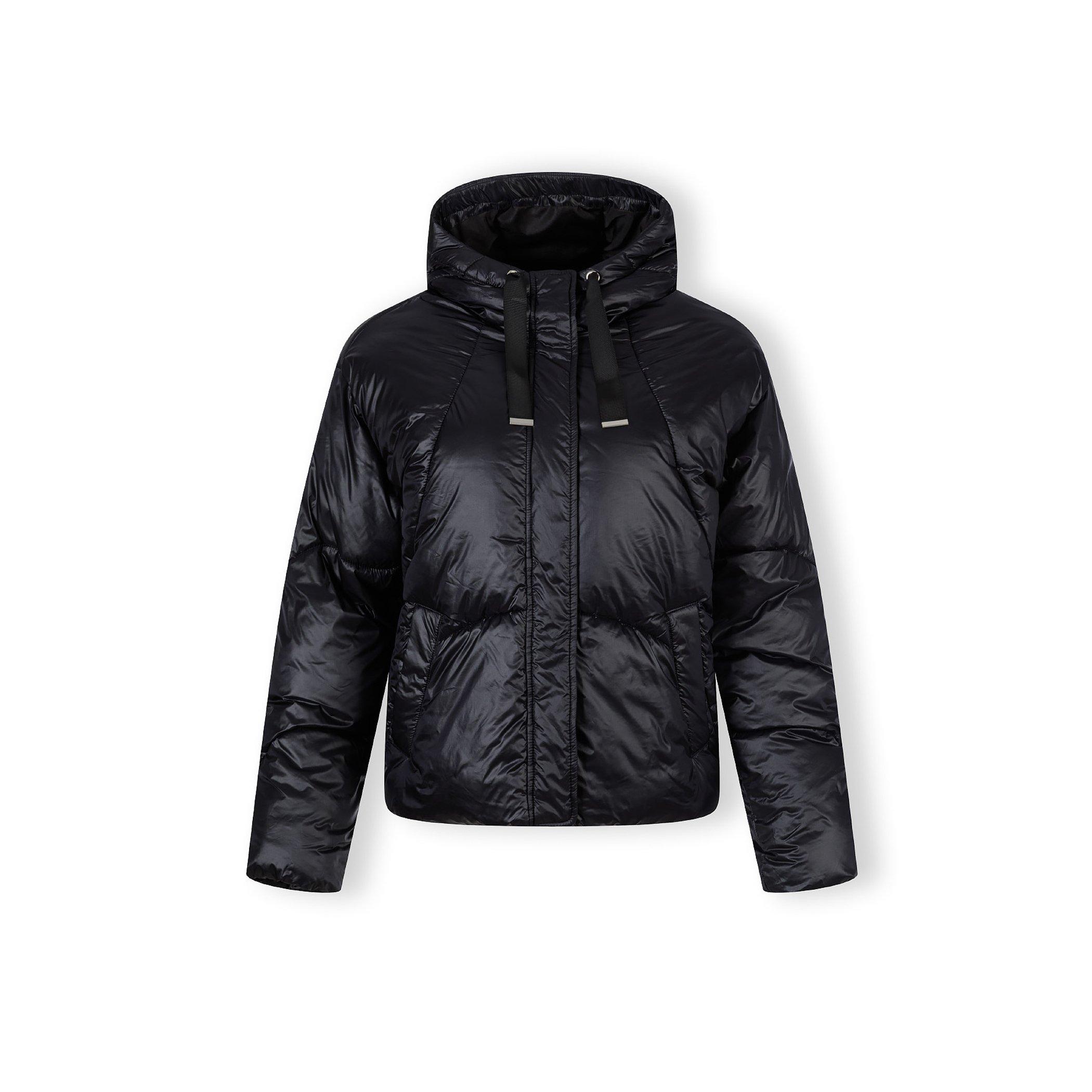 Black - Minoti - Womens short insulated hooded jacket black - 1