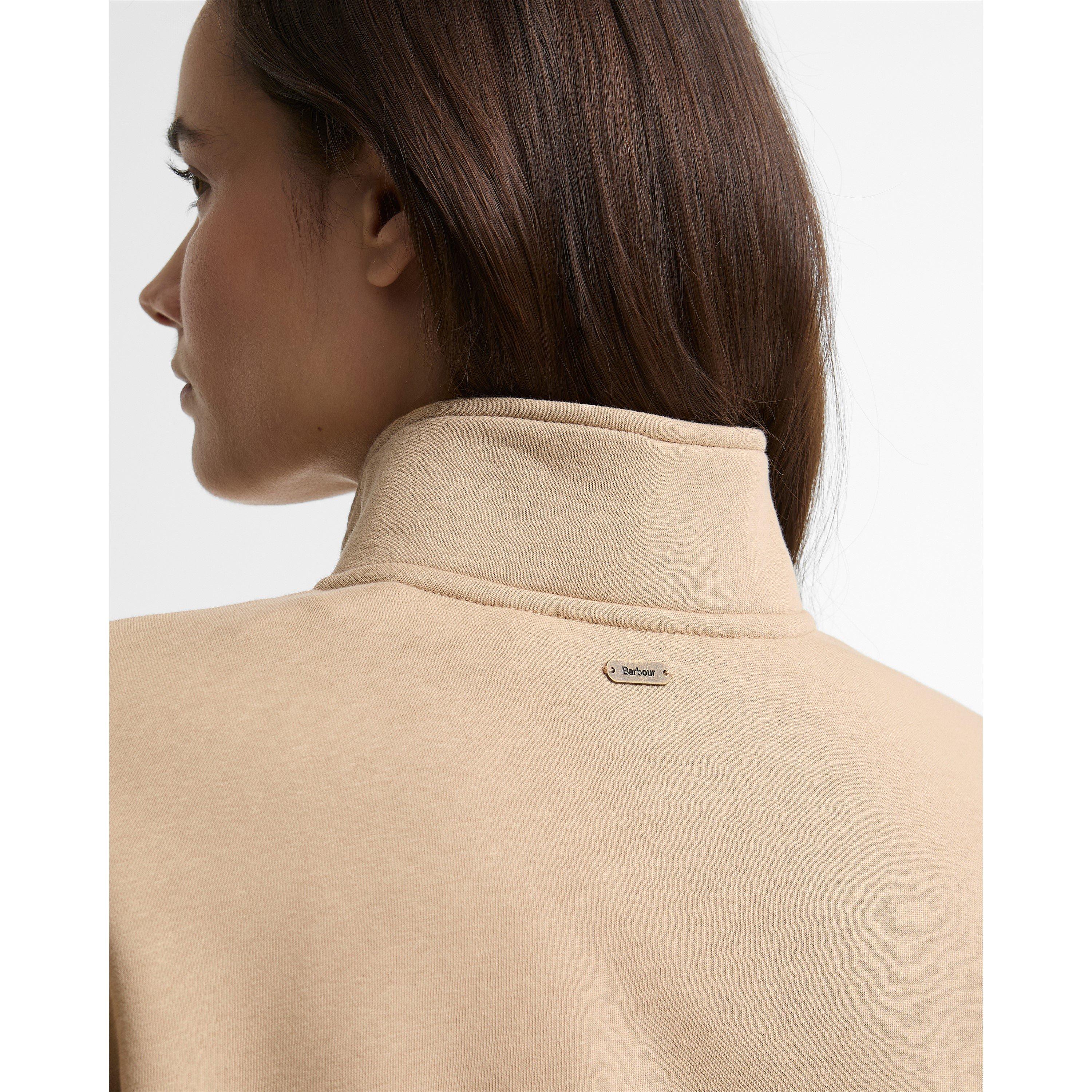 Trench - Barbour - Women's Zaria 1/2-Zip Cotton Long-Sleeve Fleece - 5