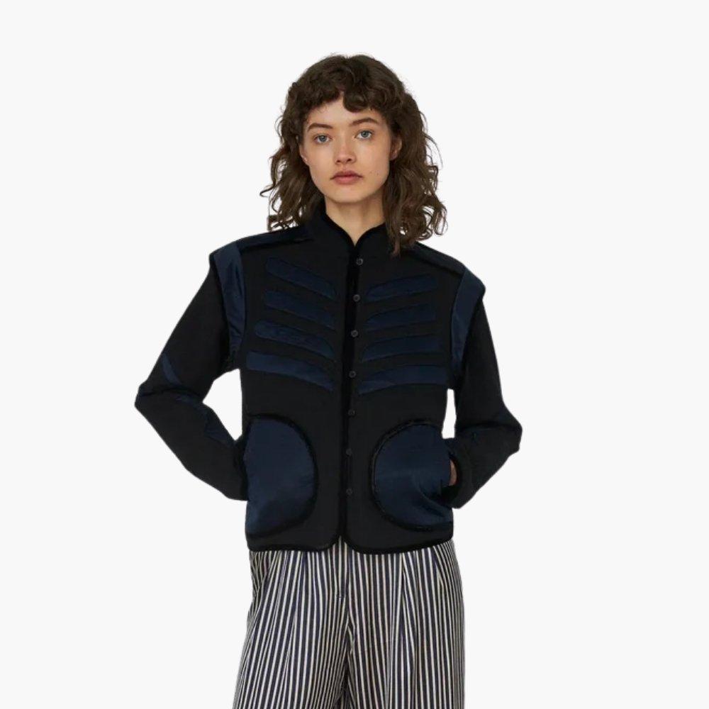 Stella Nova Stella Nova Moon and Star Embroidered Jacket - Black - 999 Black - Size 34 (XS)