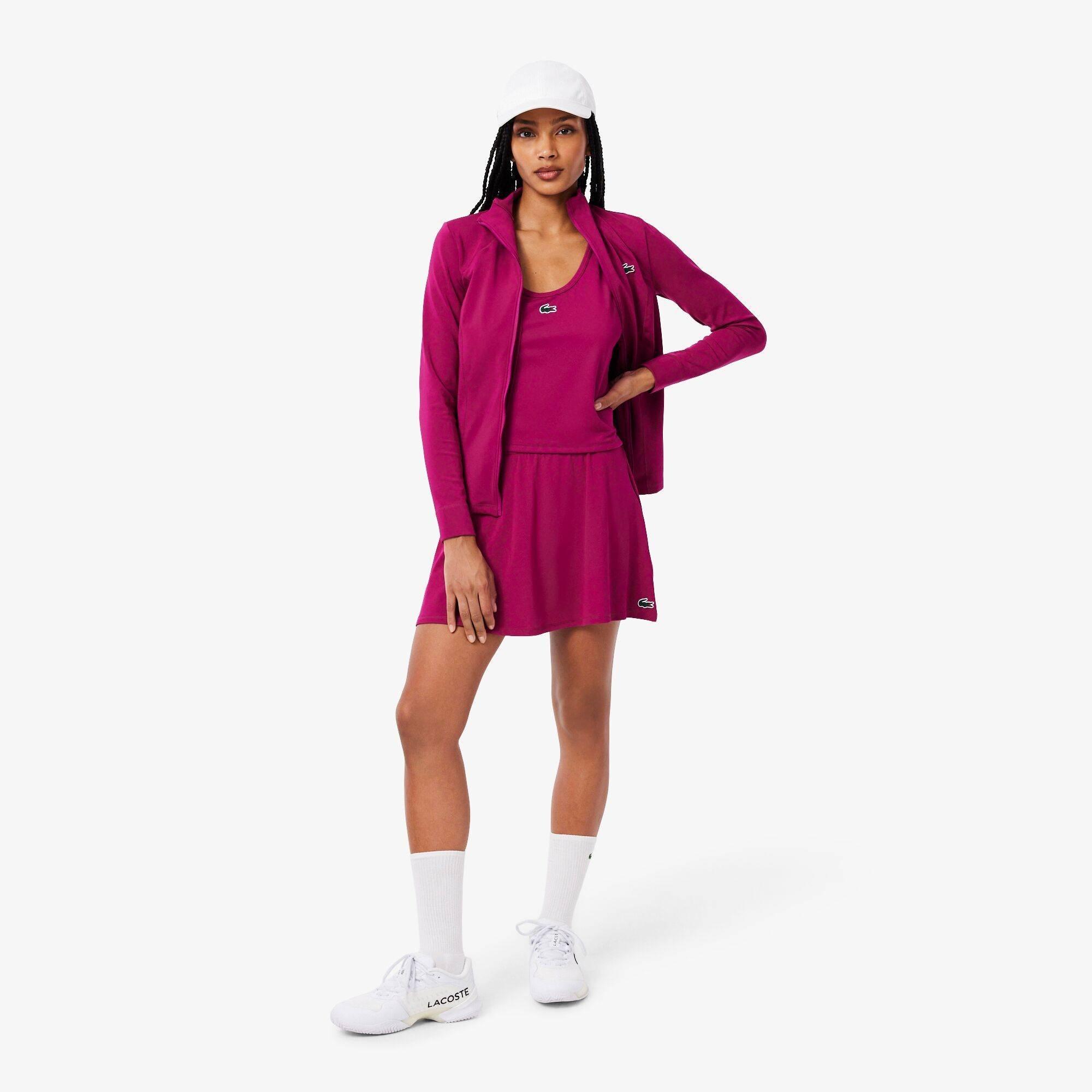 Pink - Lacoste - Women's Full-Zip Slim-Fit Training Jacket - 5