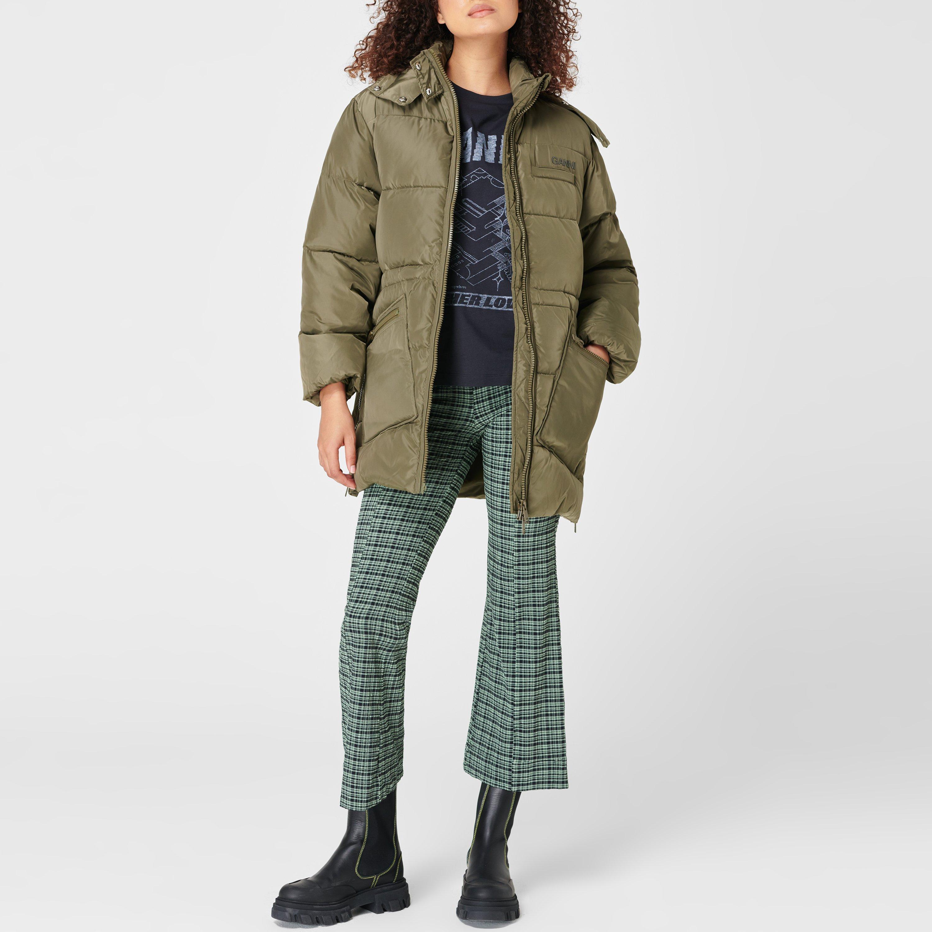 Kalamata - Ganni - Women's Tech Oversized Long Sleeve Short Puffer Jacket - 4