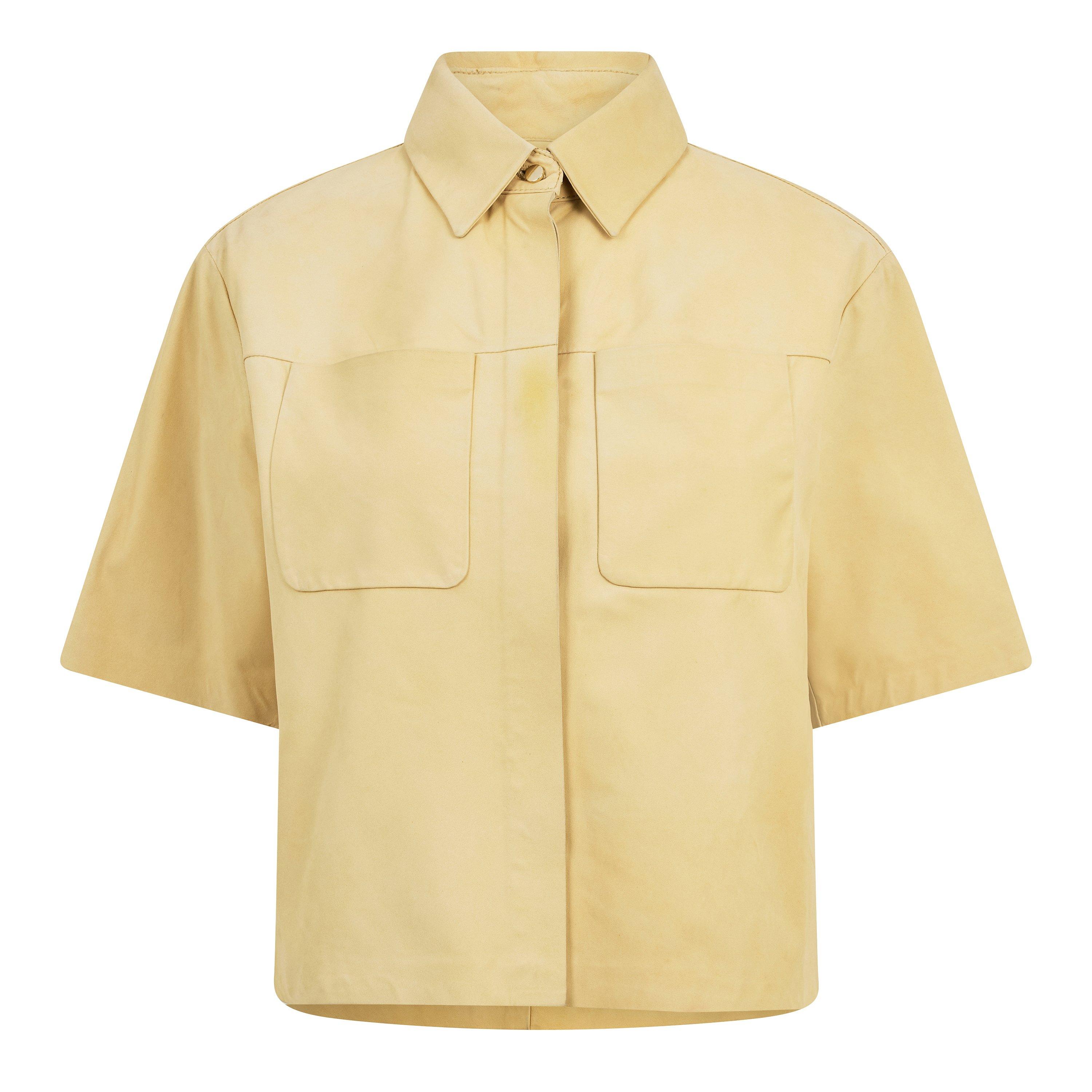 Open Yellow - Boss - Women's Sacarana Leather Jacket - 1