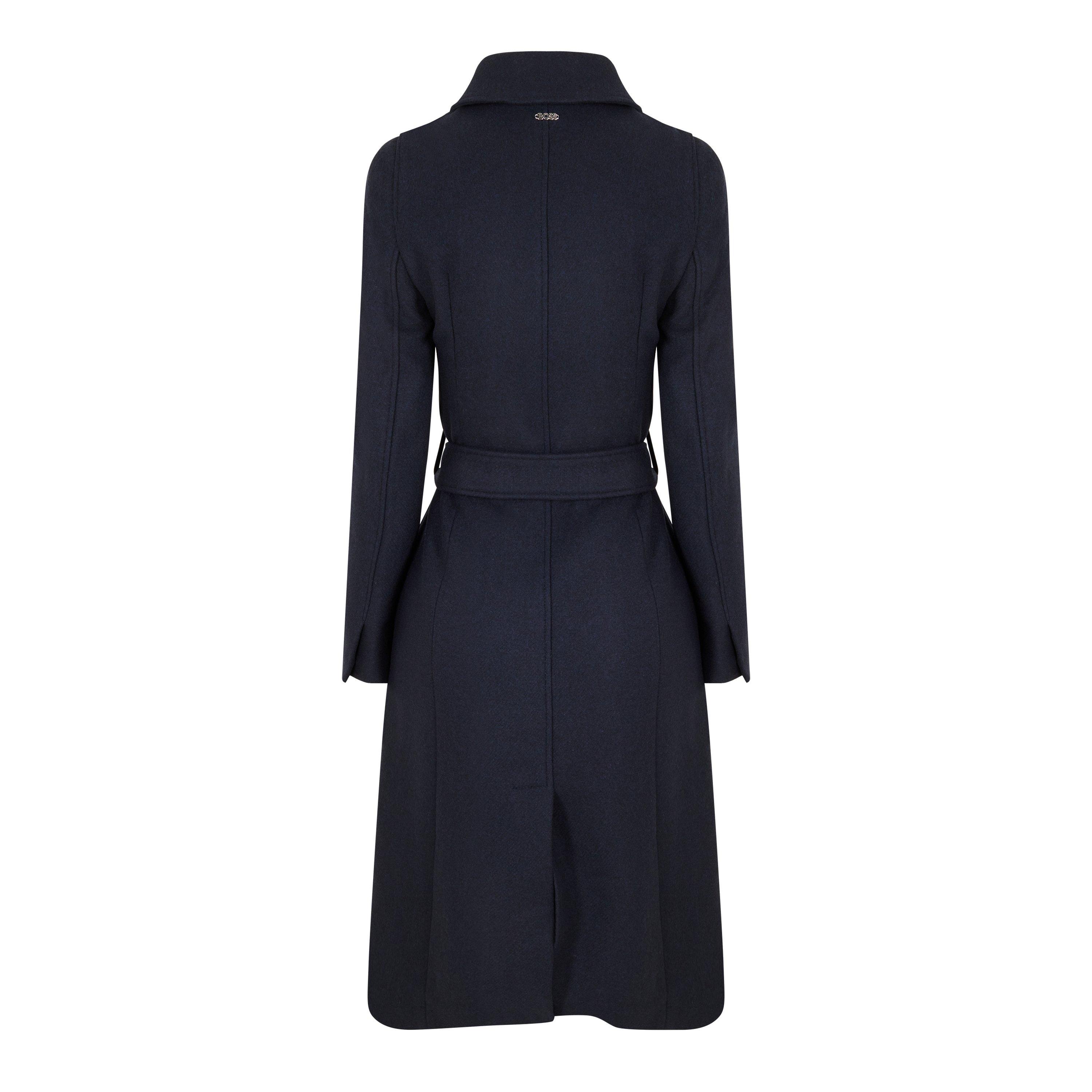 Dark Blue - Boss - Casiotta 10253240 01 Overcoat Womens - 2