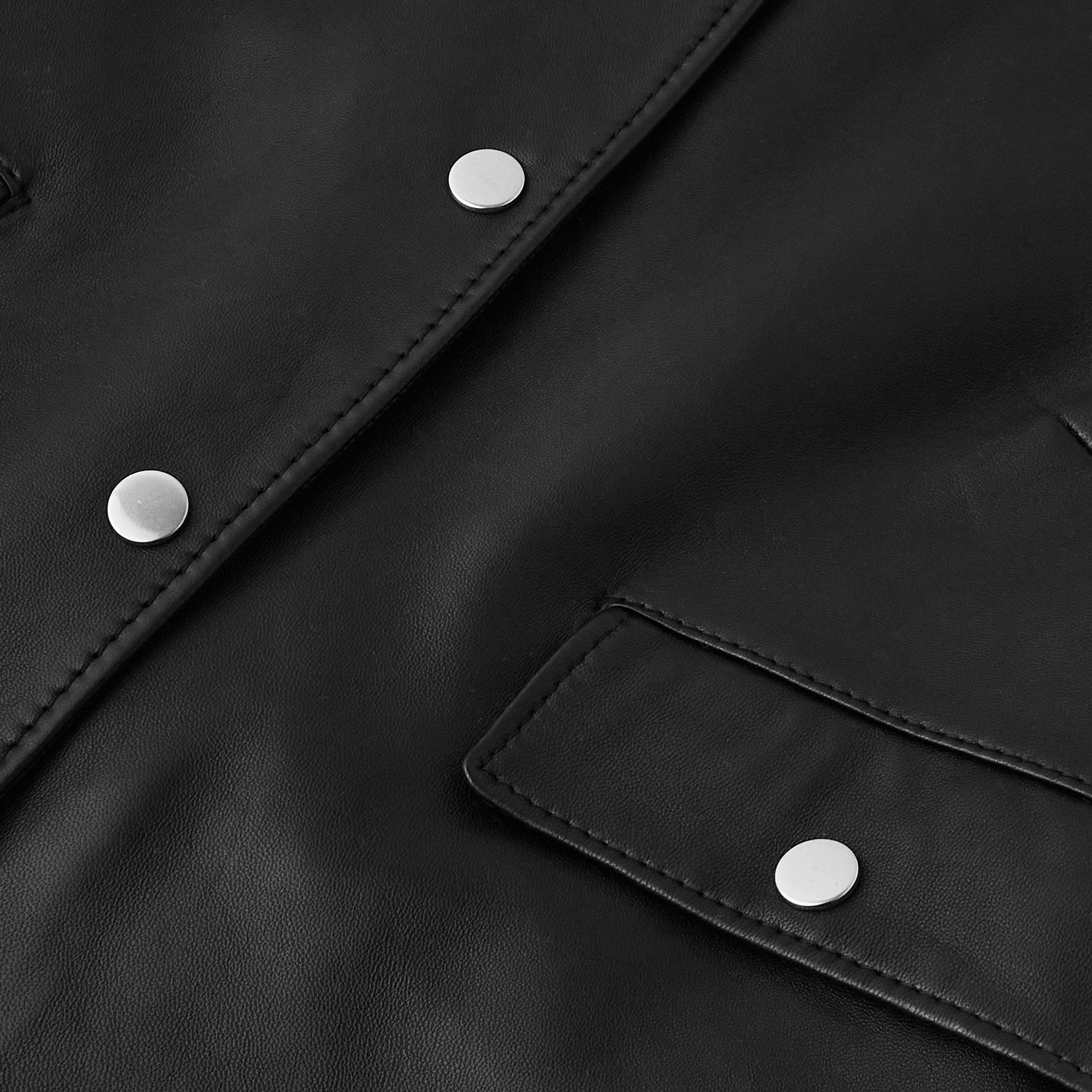 Black - Boss - Women's Samarie Leather Jacket - 3