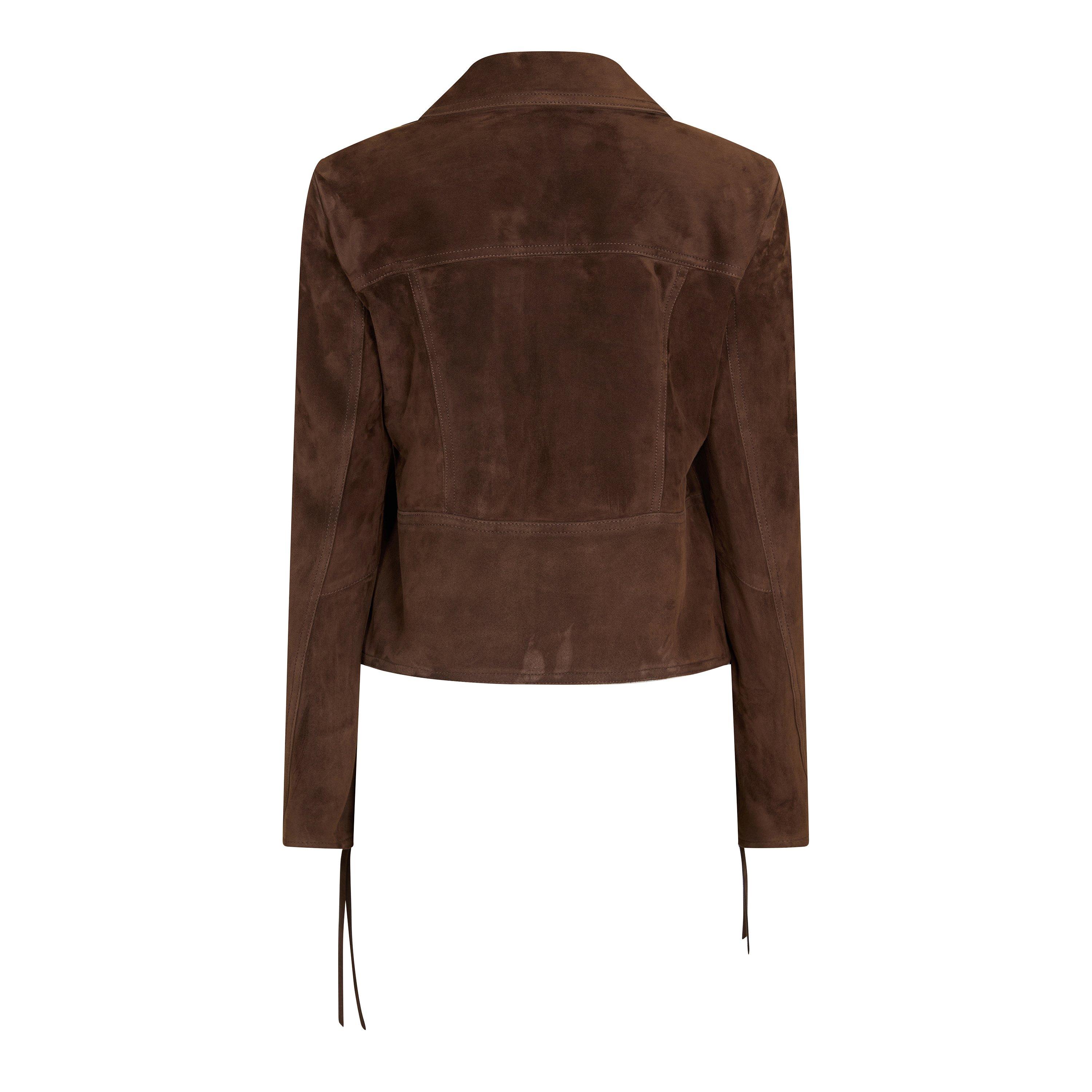 Chocolate - Tom Ford - Women's Suede Bomber Jacket - 2