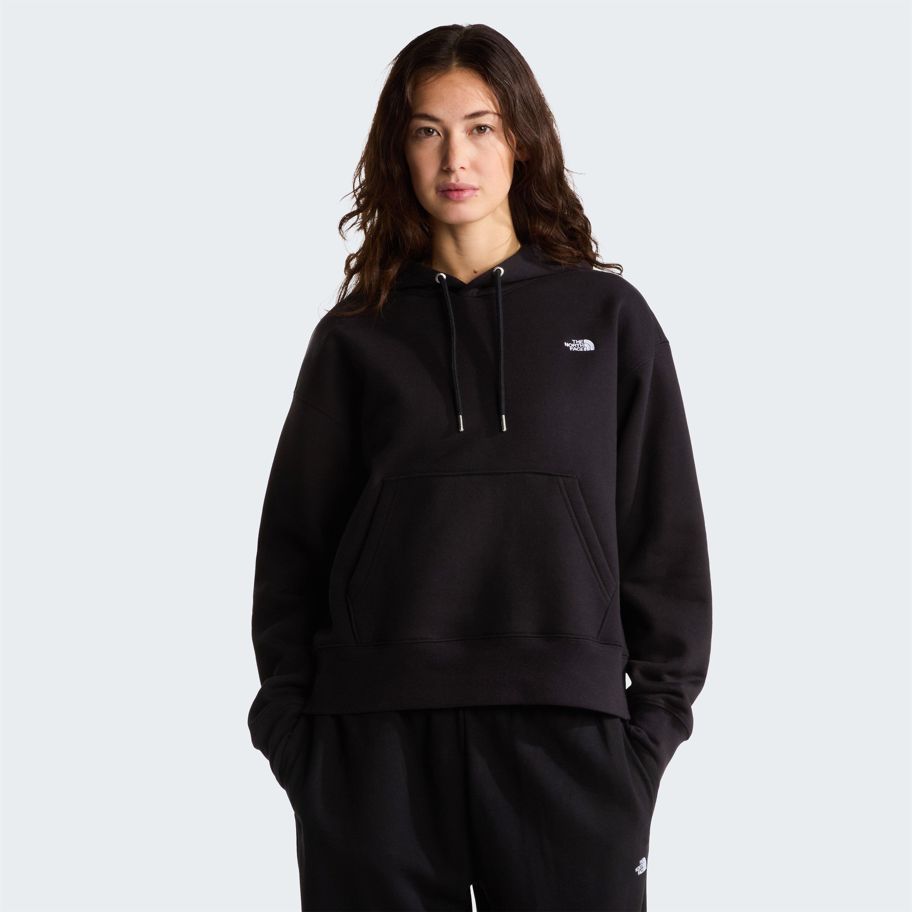 Tnf Black - The North Face - TNF Essential Simple Dome Boxy Oversized Hoodie Womens - 3