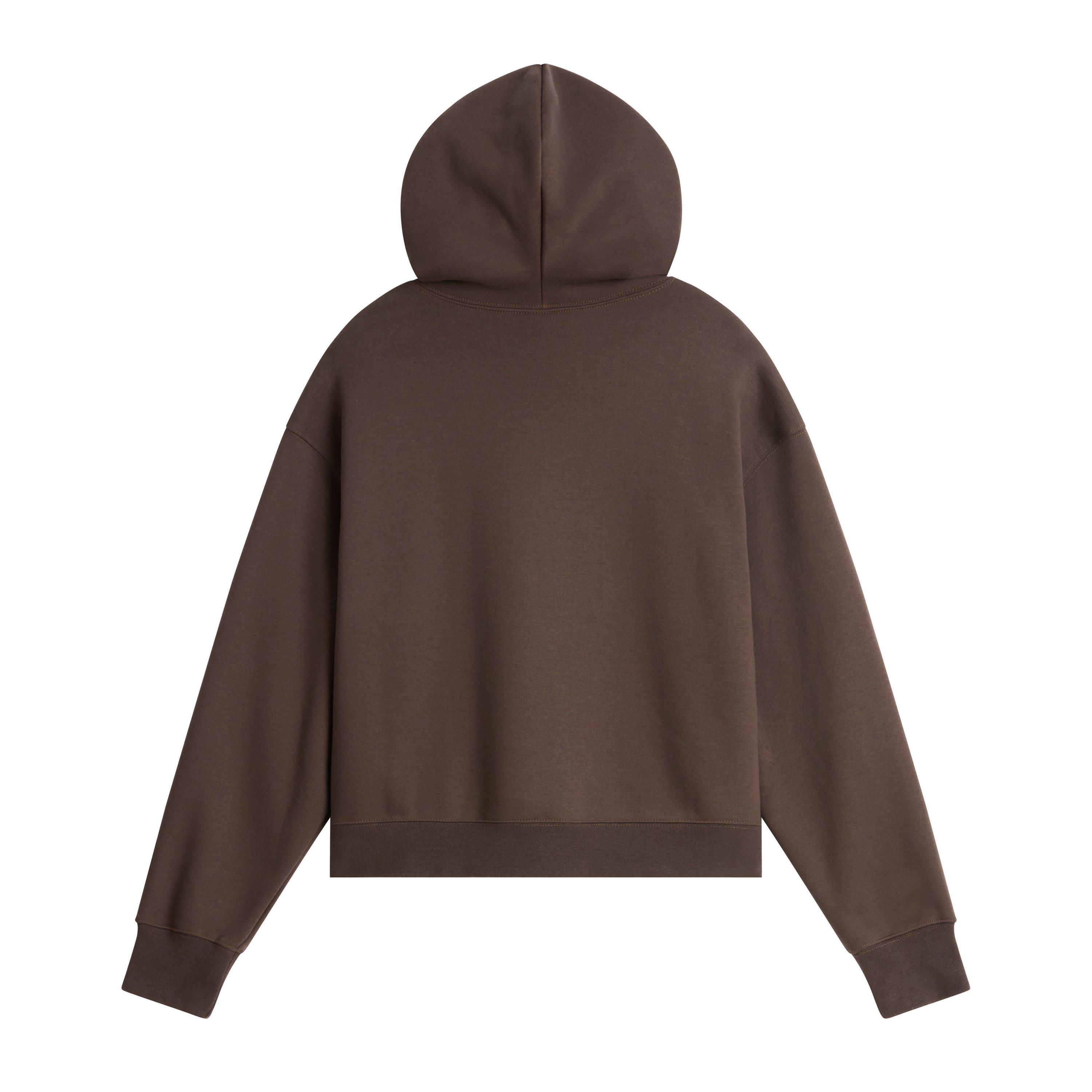 Smokey Brown - The North Face - TNF Essential Simple Dome Boxy Oversized Hoodie Womens - 2