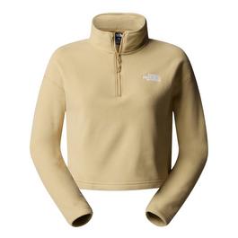 The North Face Women's Glacier Quarter-Zip Crop Fleece Top