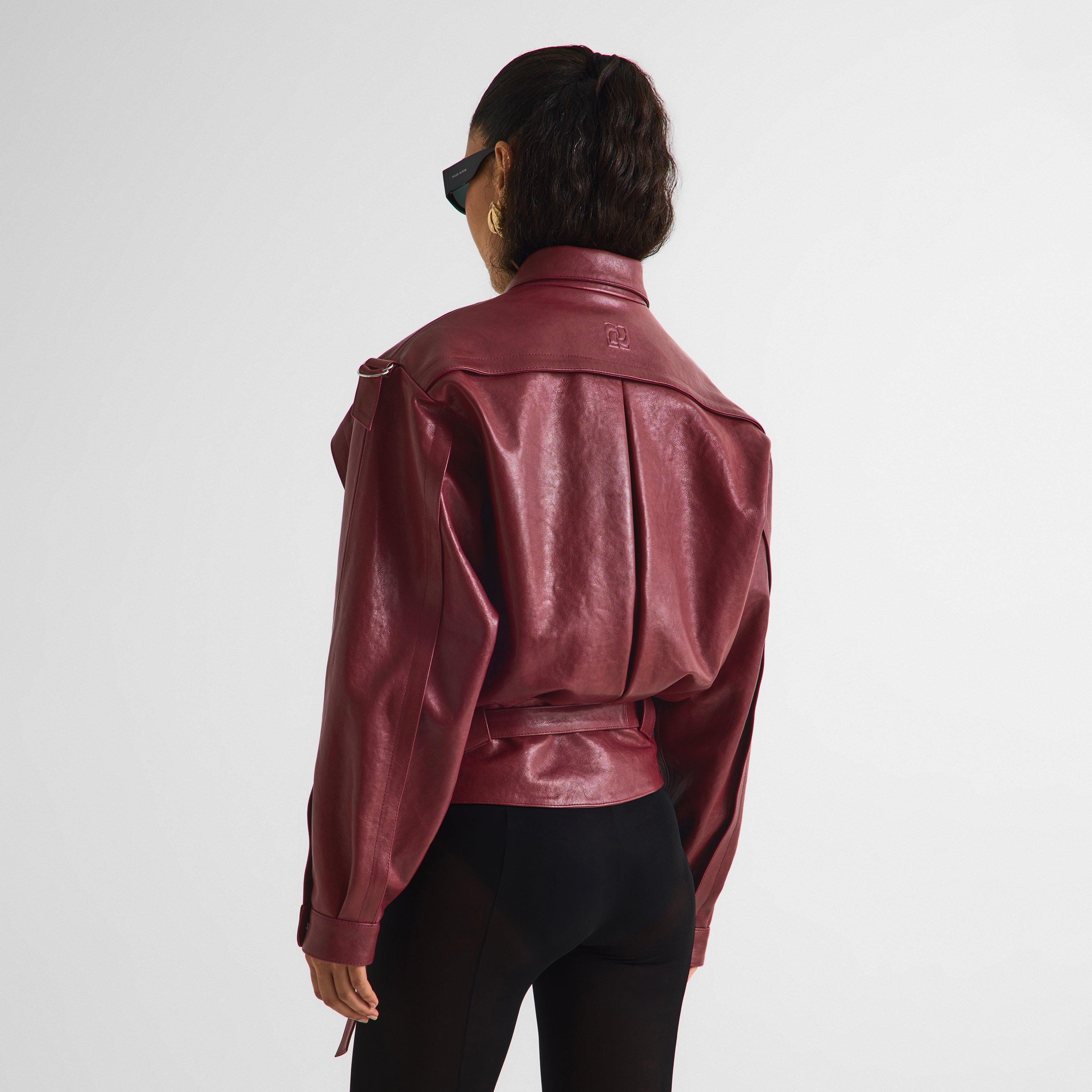 Cherry - Magda Butrym - Women's Leather 07 Jacket - 4