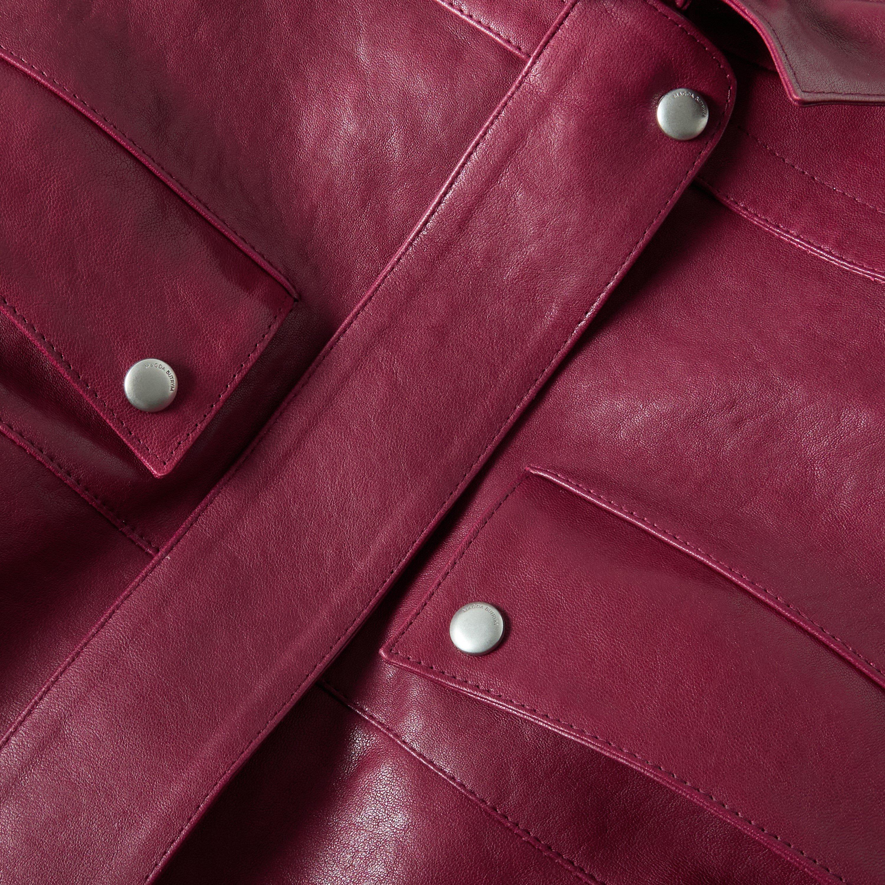 Cherry - Magda Butrym - Women's Leather 07 Jacket - 3