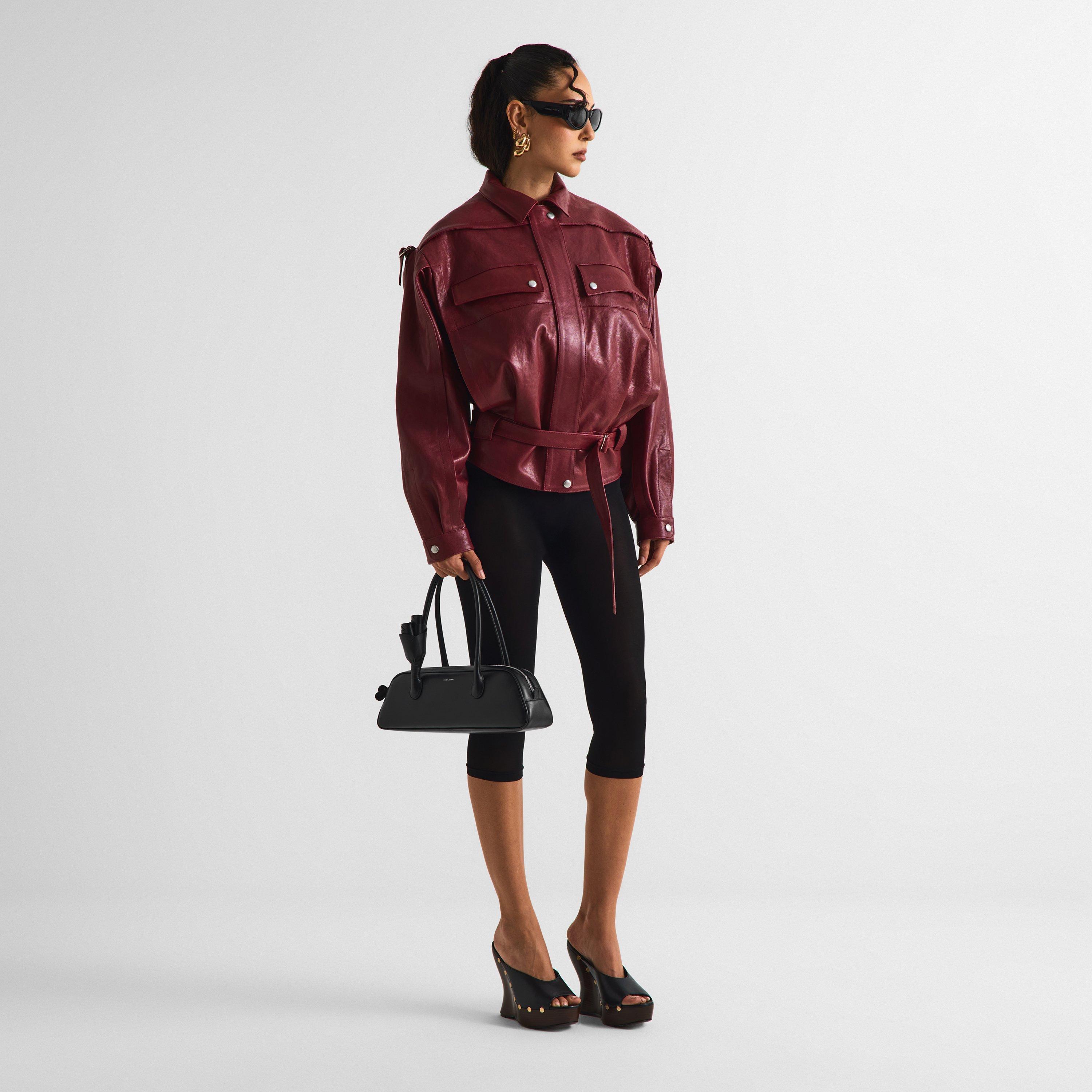 Cherry - Magda Butrym - Women's Leather 07 Jacket - 6