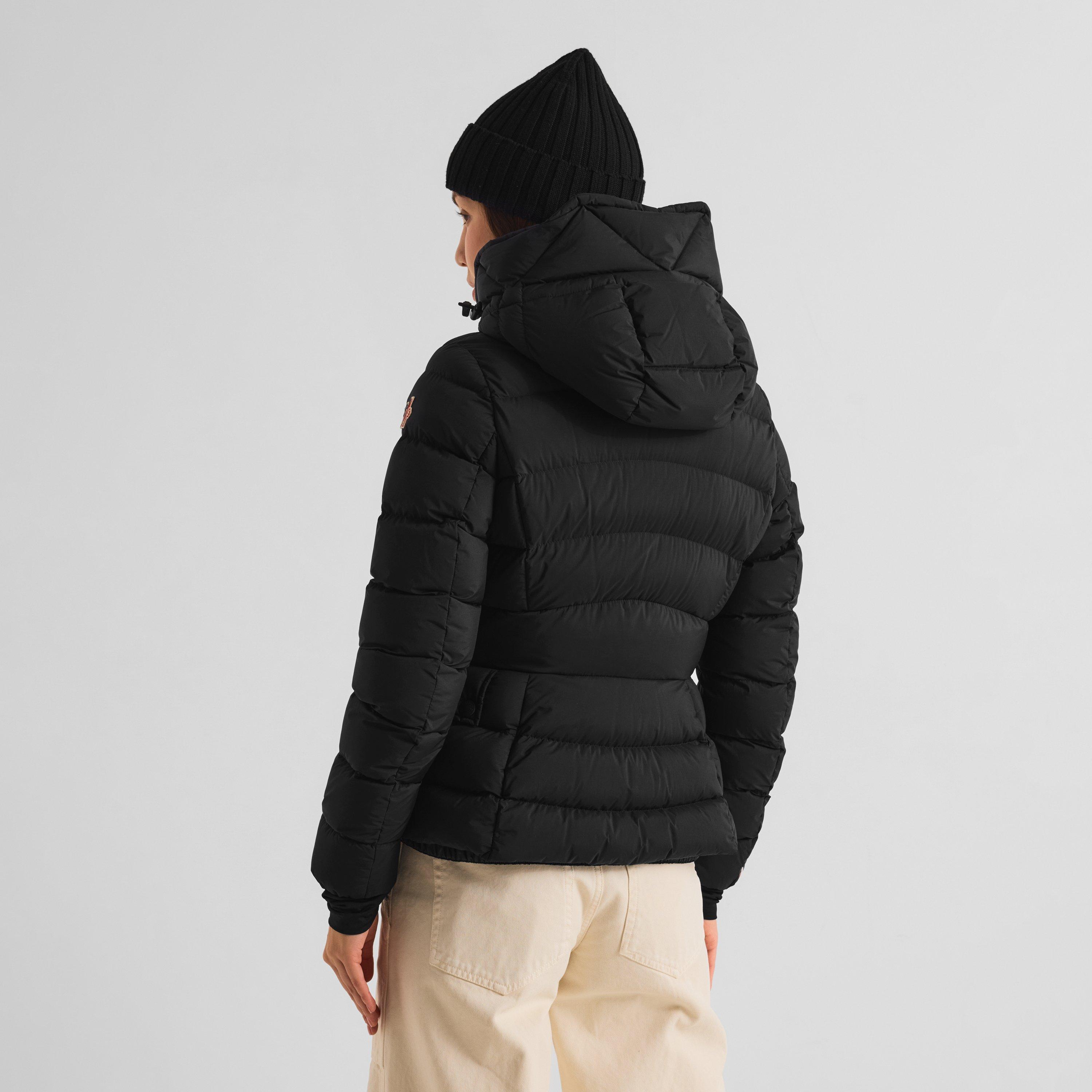 Black 999 - Moncler - Women's Armoniques Goose Down Tailored-Fit Short Puffer Jacket - 4