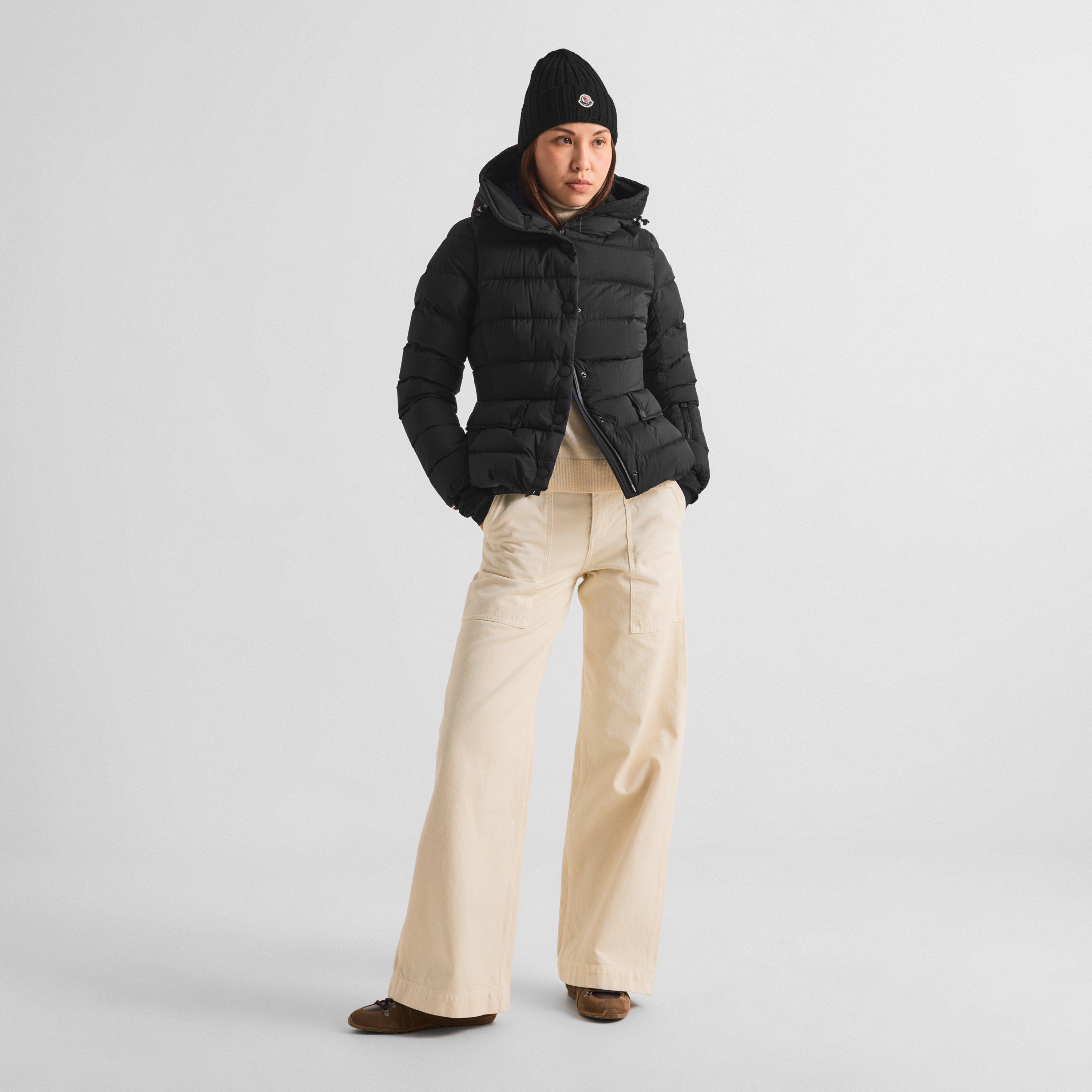 Black 999 - Moncler - Women's Armoniques Goose Down Tailored-Fit Short Puffer Jacket - 6