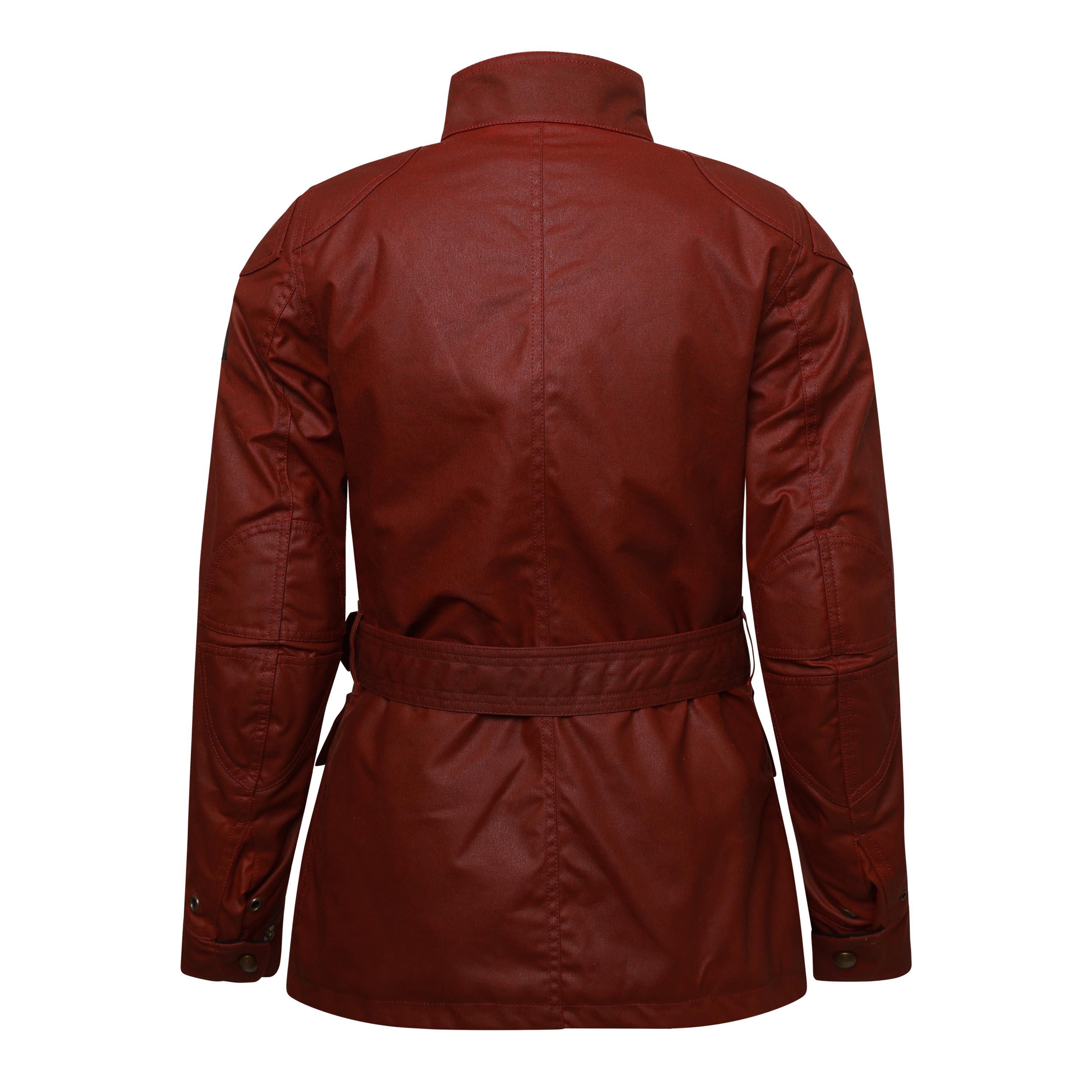 Racing Red - Belstaff - Women's Trialmaster Motorcycle Wax Jacket - 2